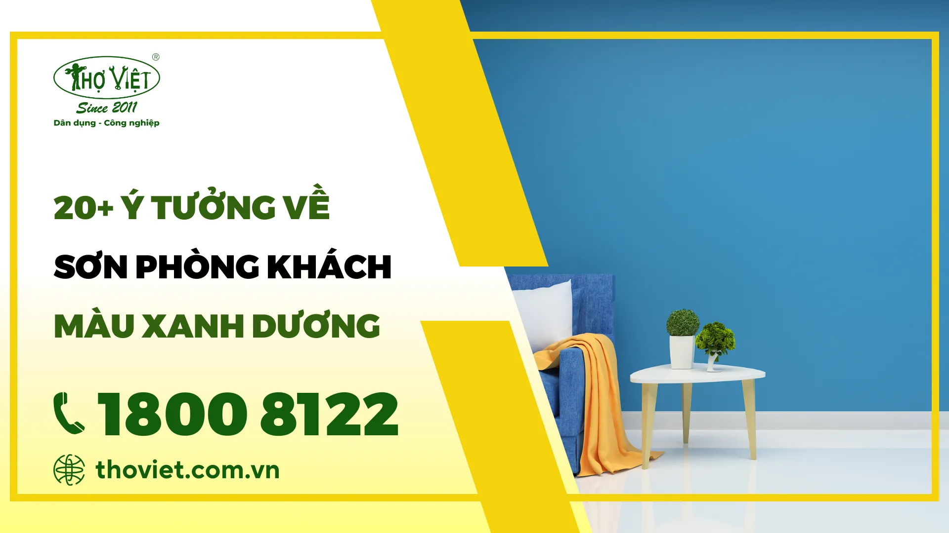 20+ Ý tưởng về sơn phòng khách màu xanh dương được yêu thích [nam]