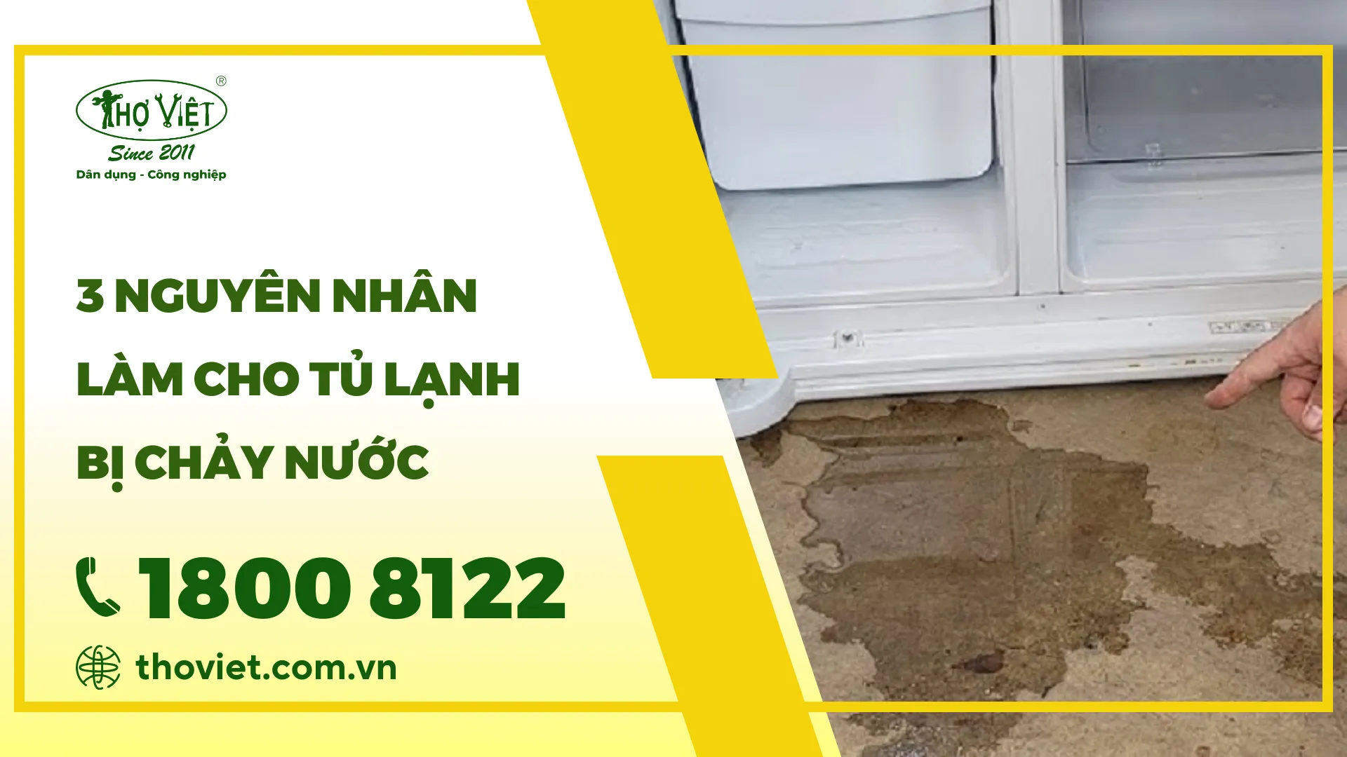 3 Nguyên nhân làm cho tủ lạnh bị chảy nước và không lạnh