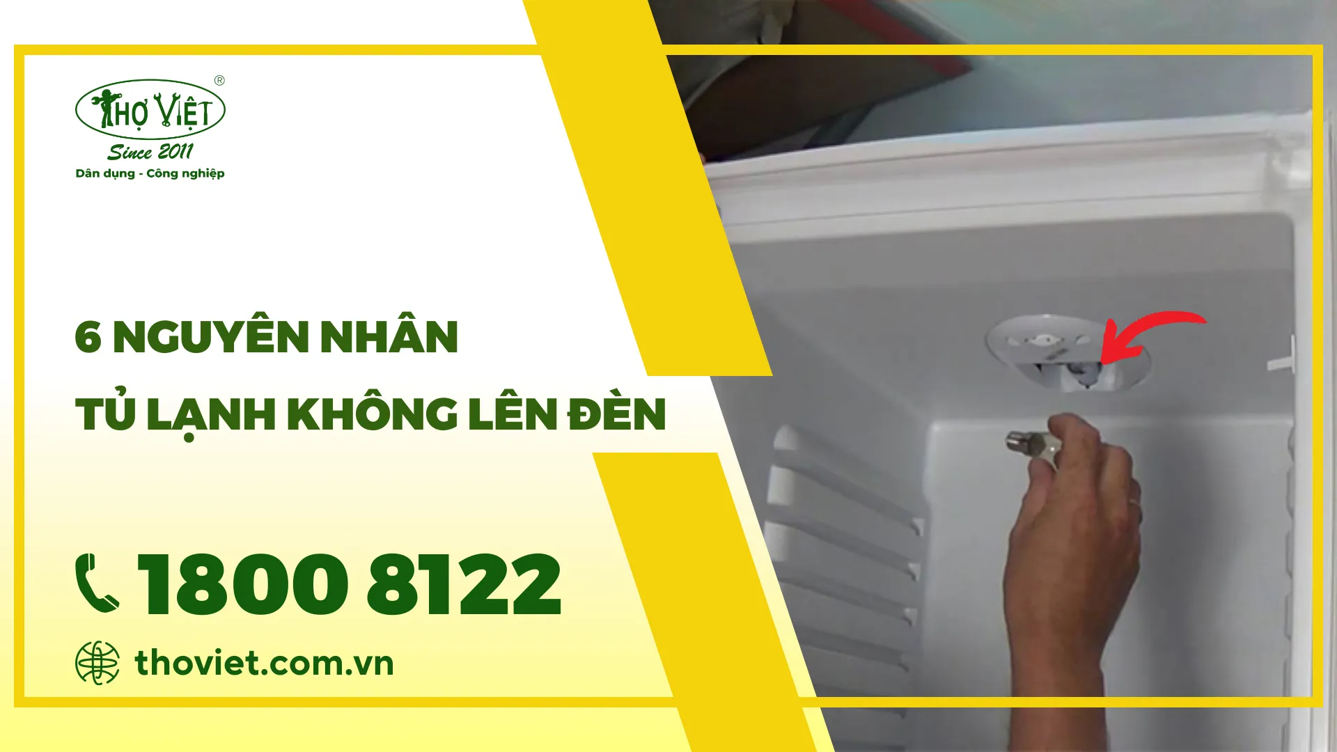 6 Nguyên nhân tủ lạnh không lên đèn