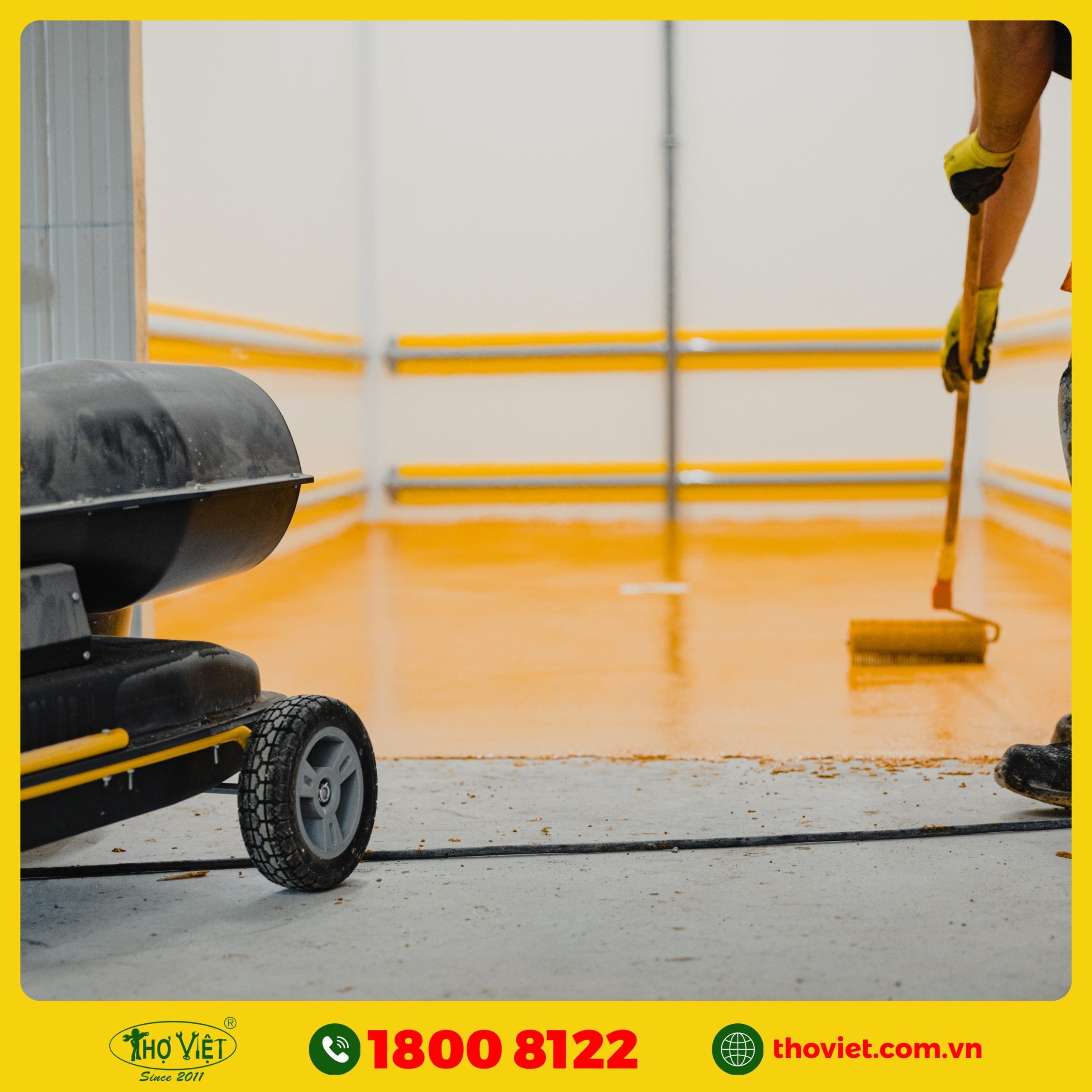 Các hạng mục mà Thợ Việt thi công sơn sàn Epoxy