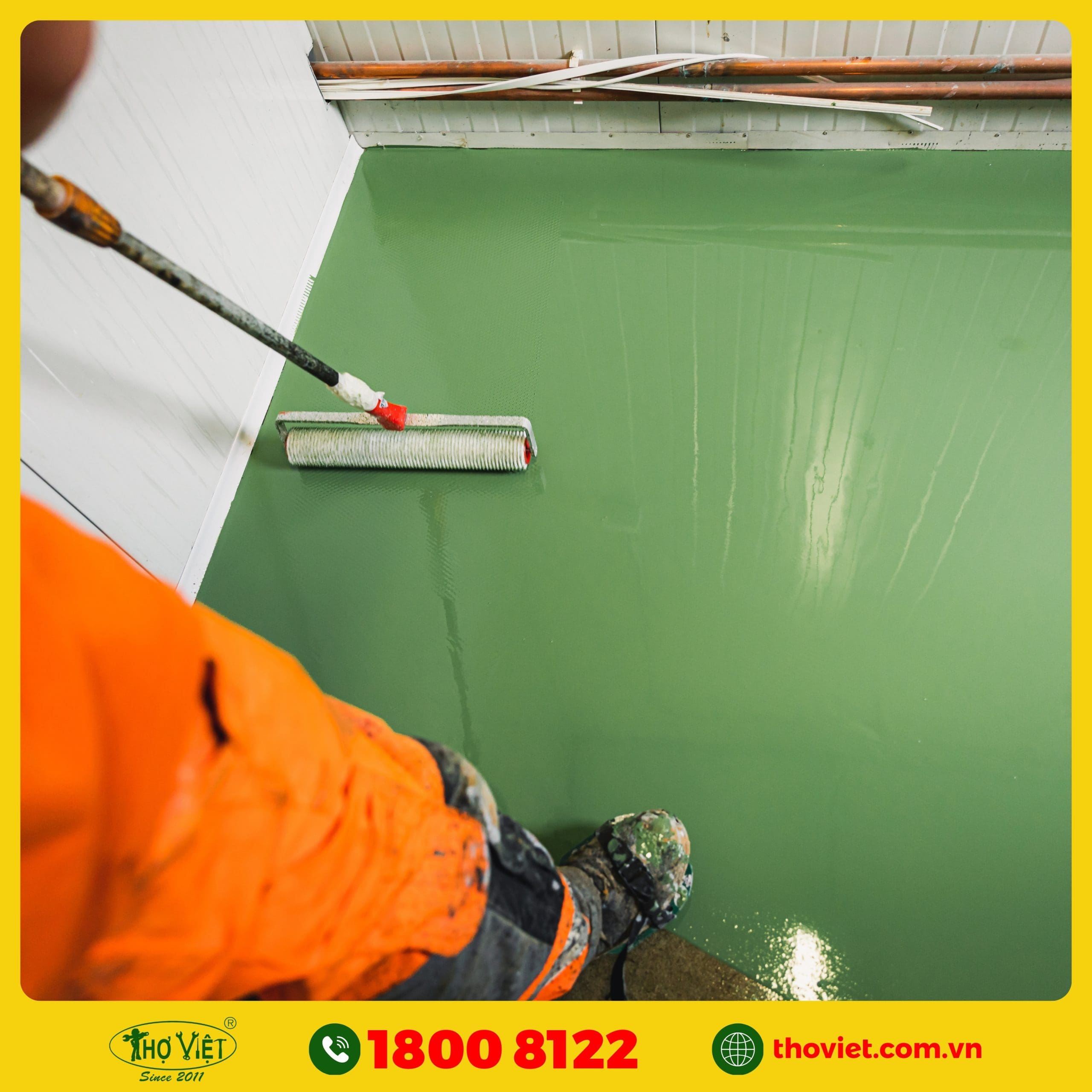 Các hạng mục mà Thợ Việt thi công sơn sàn Epoxy
