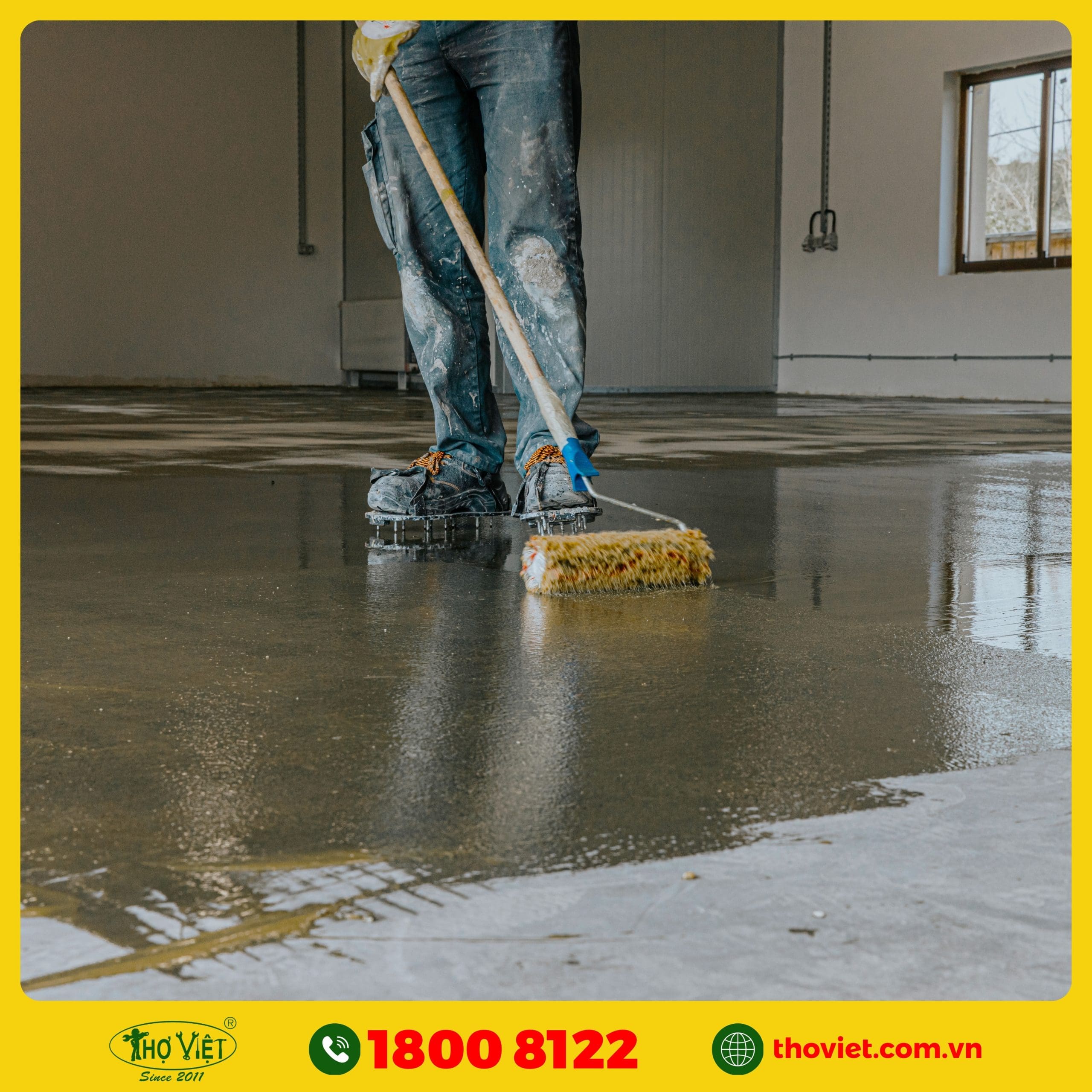 Các hạng mục mà Thợ Việt thi công sơn sàn Epoxy