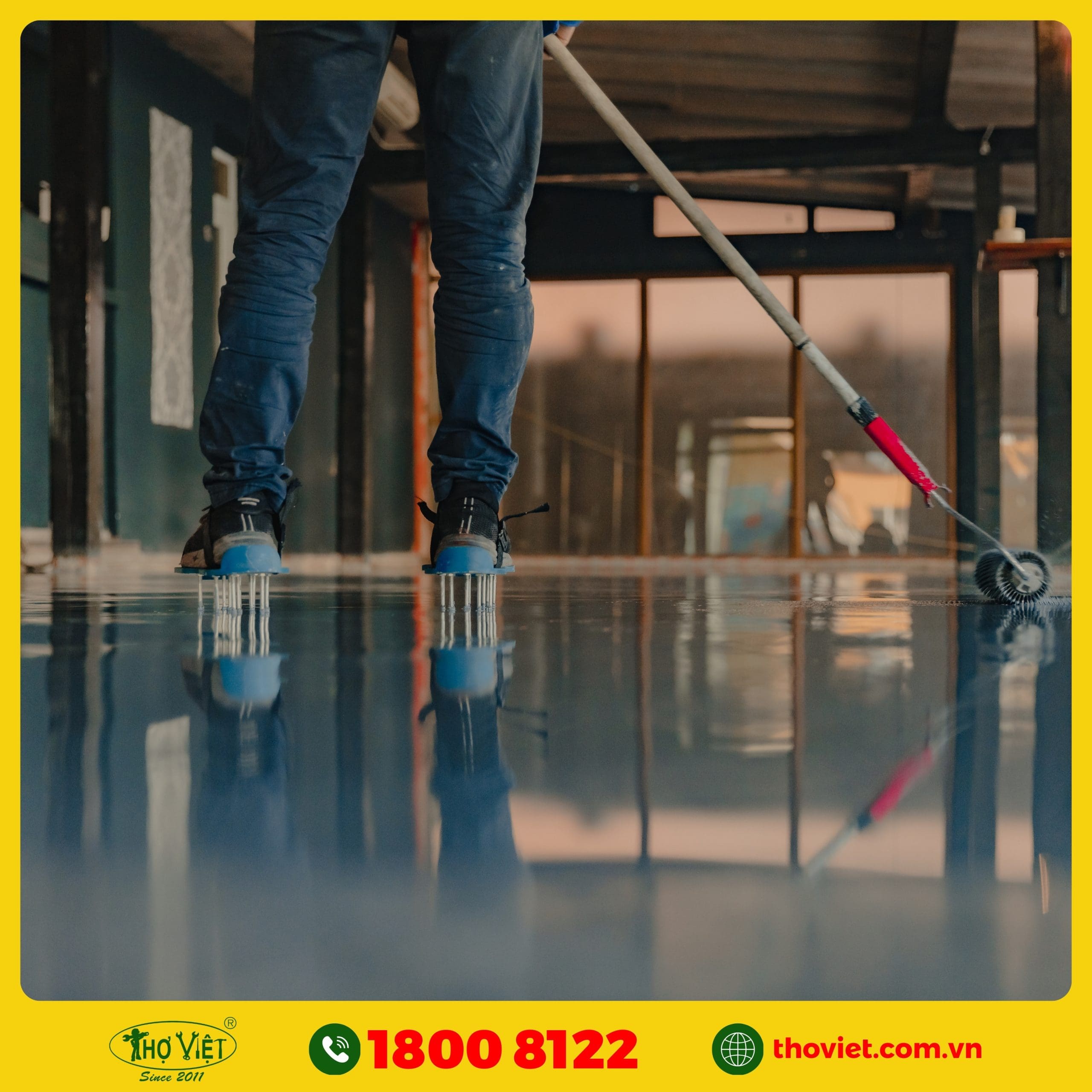 Các hạng mục mà Thợ Việt thi công sơn sàn Epoxy