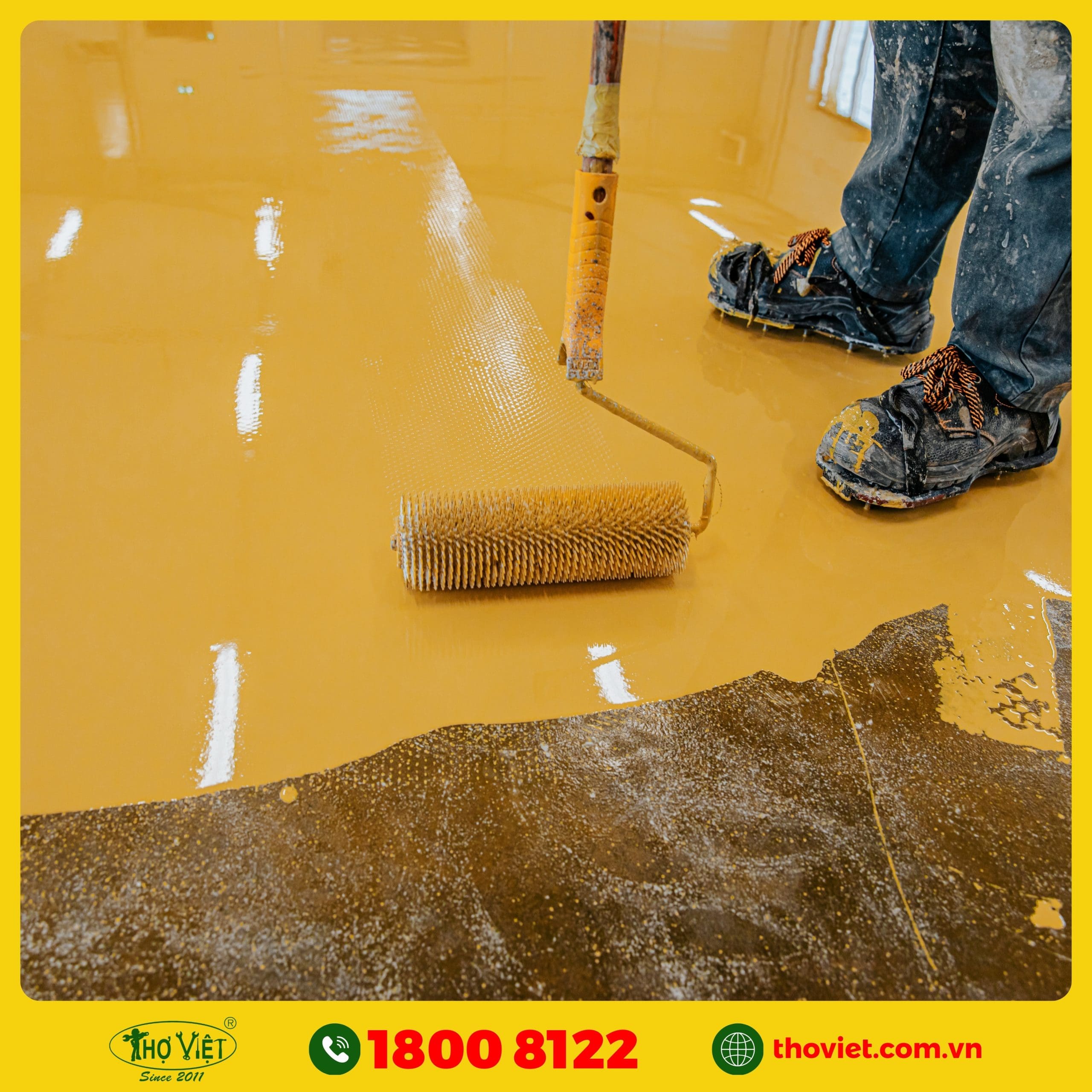 Các hạng mục mà Thợ Việt thi công sơn sàn Epoxy