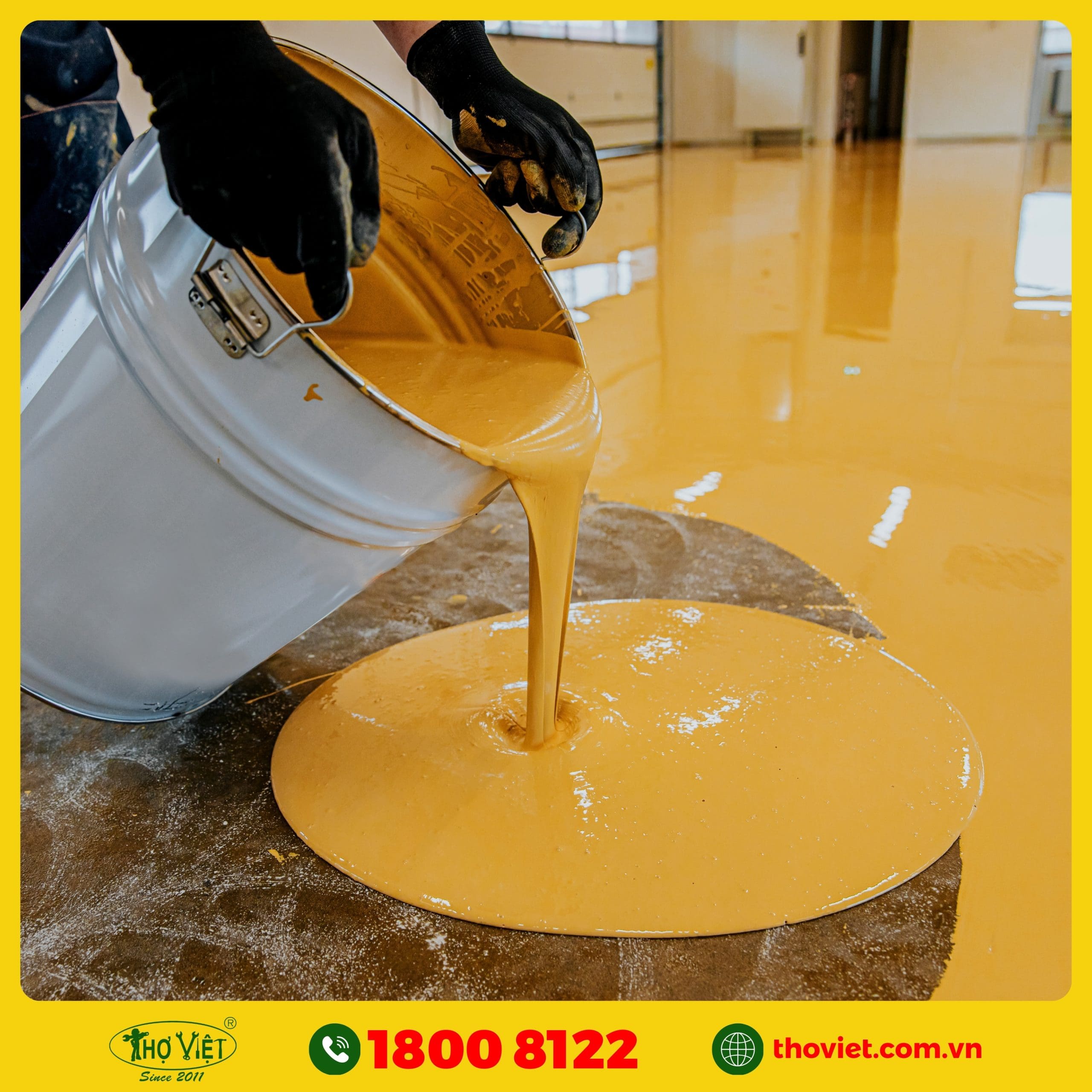 Các hạng mục mà Thợ Việt thi công sơn sàn Epoxy