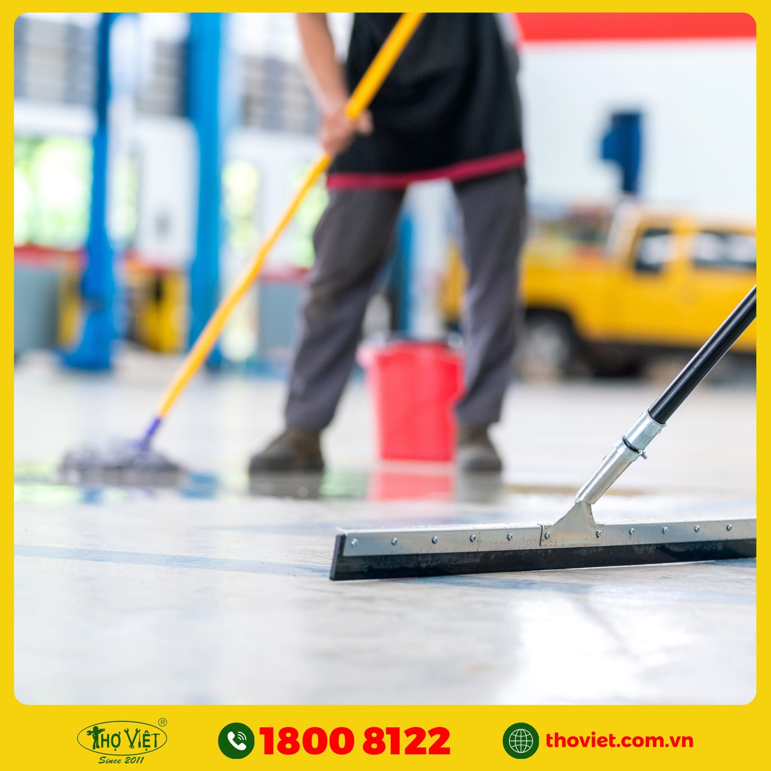 Các hạng mục vệ sinh sàn Epoxy