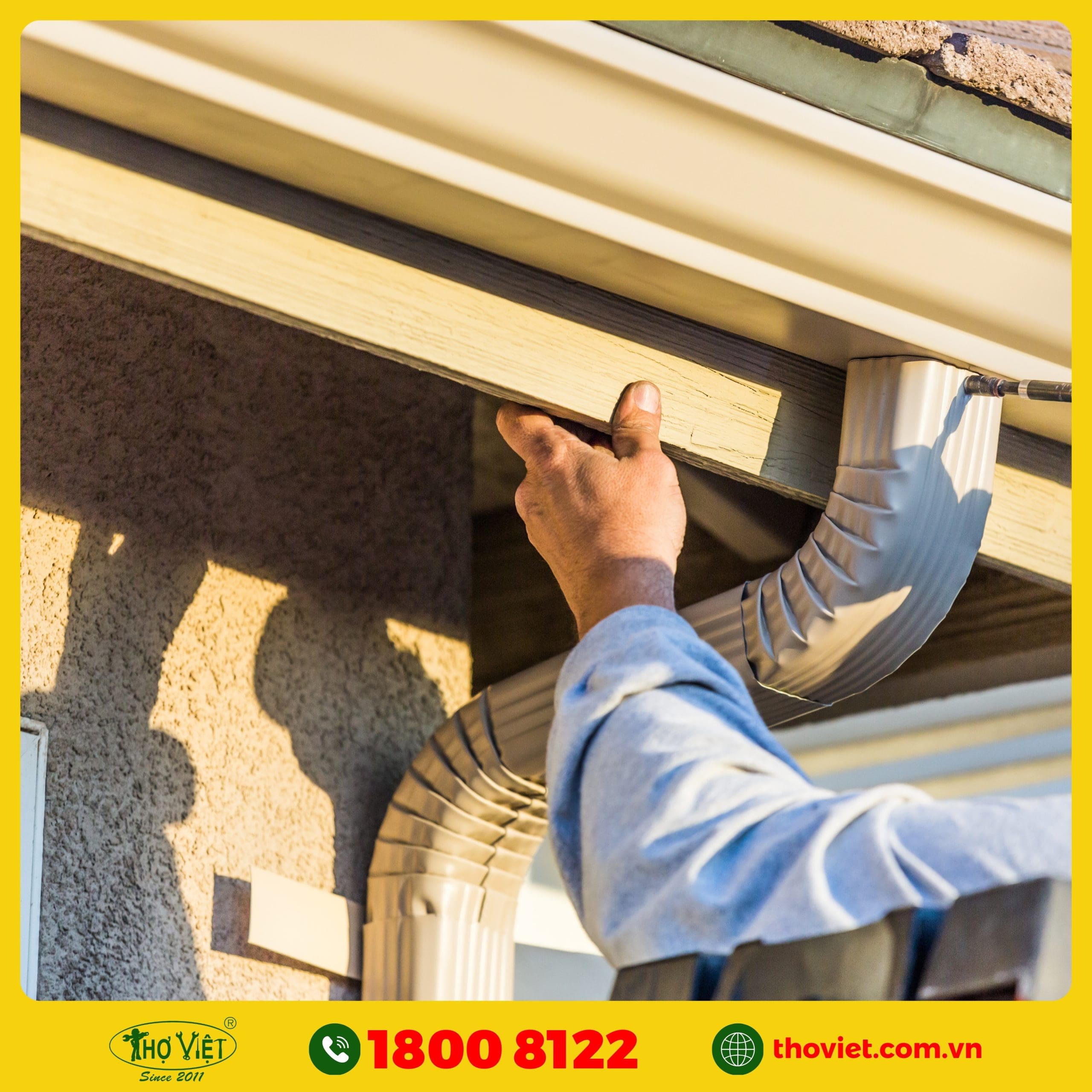 dịch vụ thi công máng xối