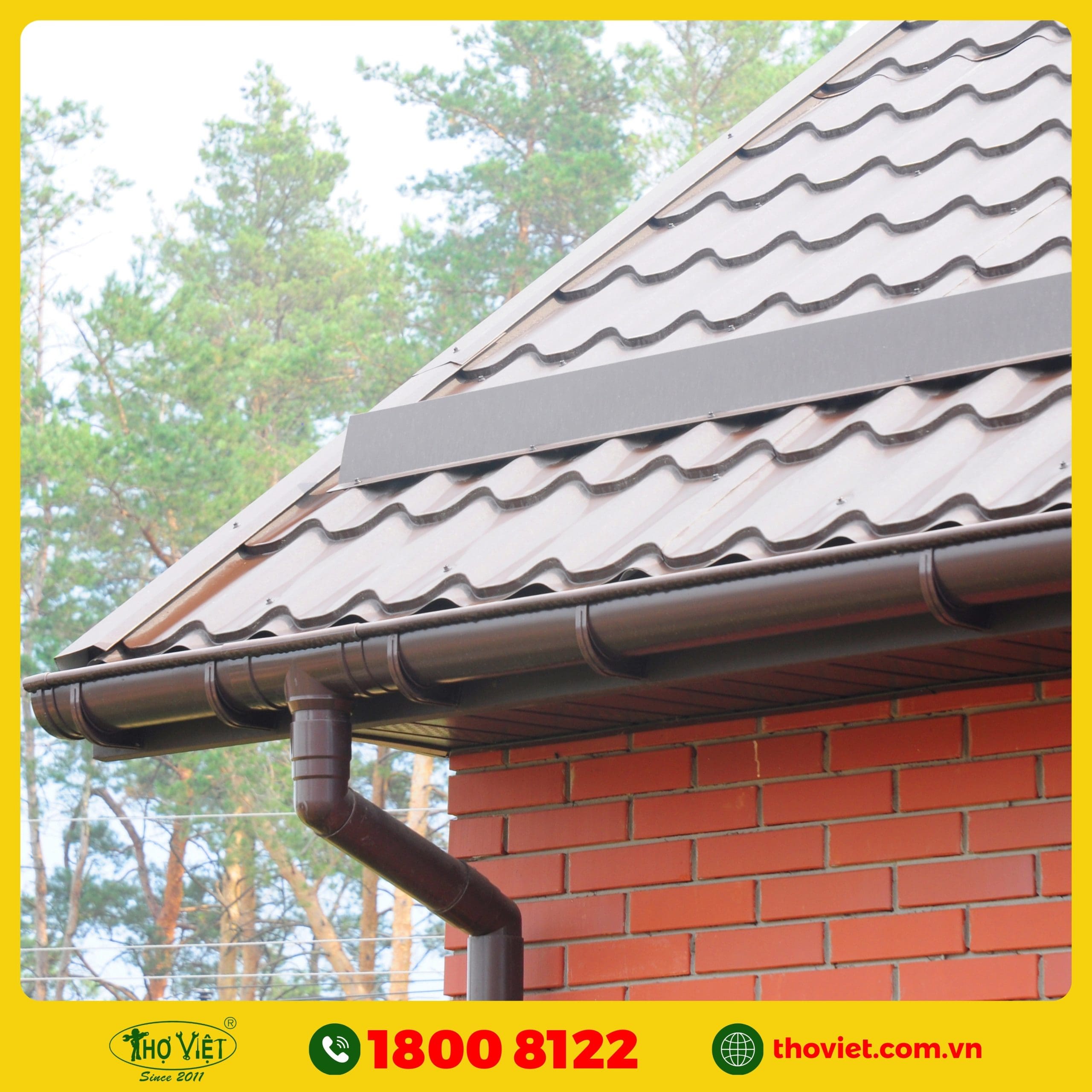 dịch vụ thi công máng xối