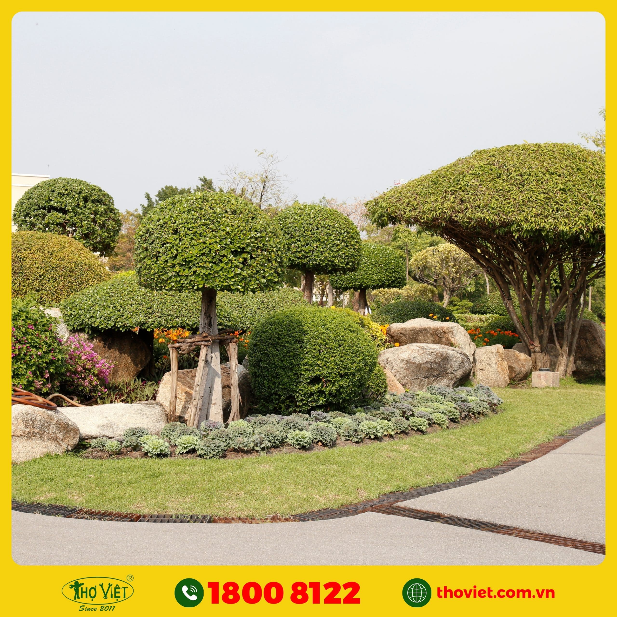 dịch vụ thi công tiểu cảnh sân vườn