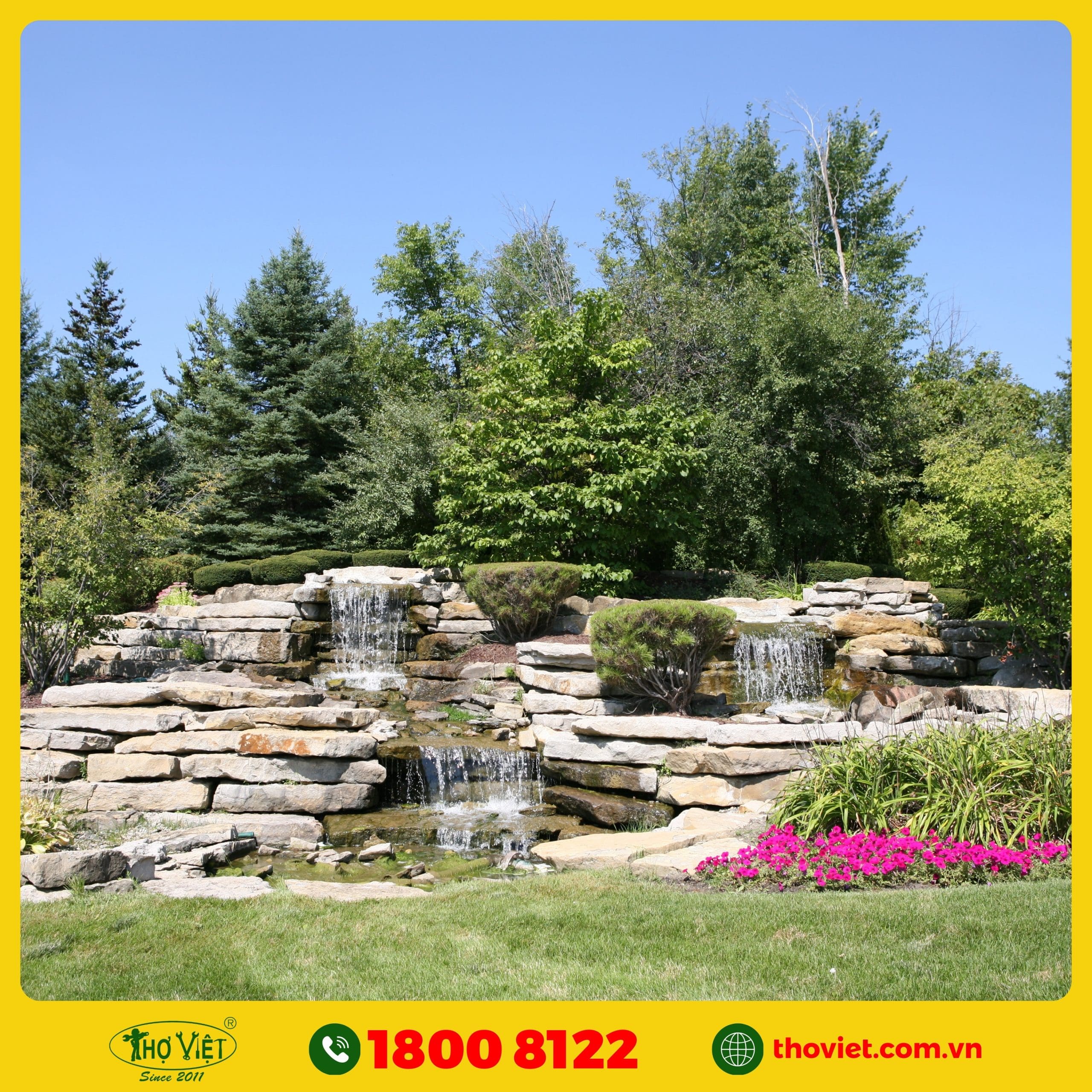 dịch vụ thi công tiểu cảnh sân vườn