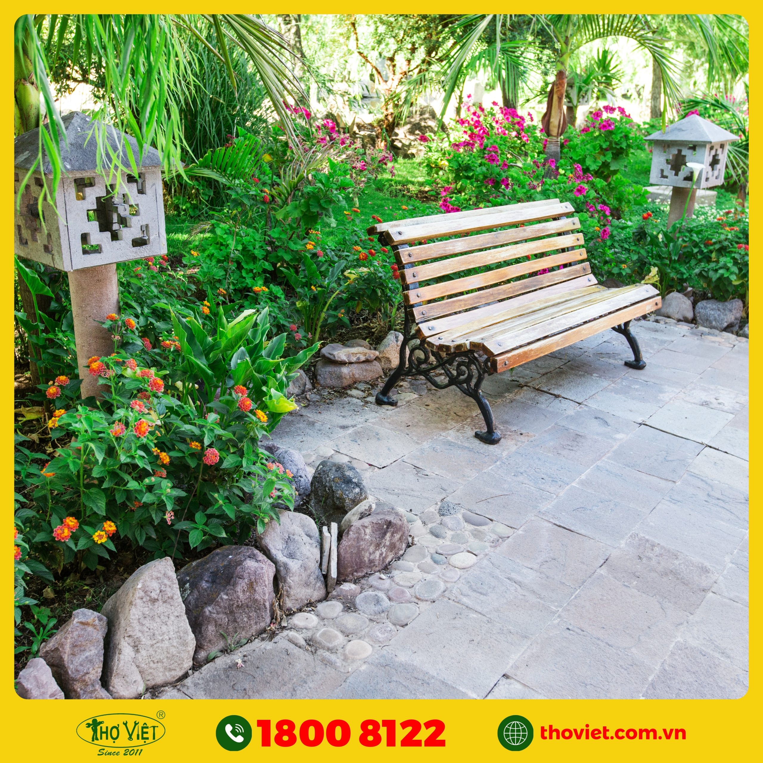 dịch vụ thi công tiểu cảnh sân vườn