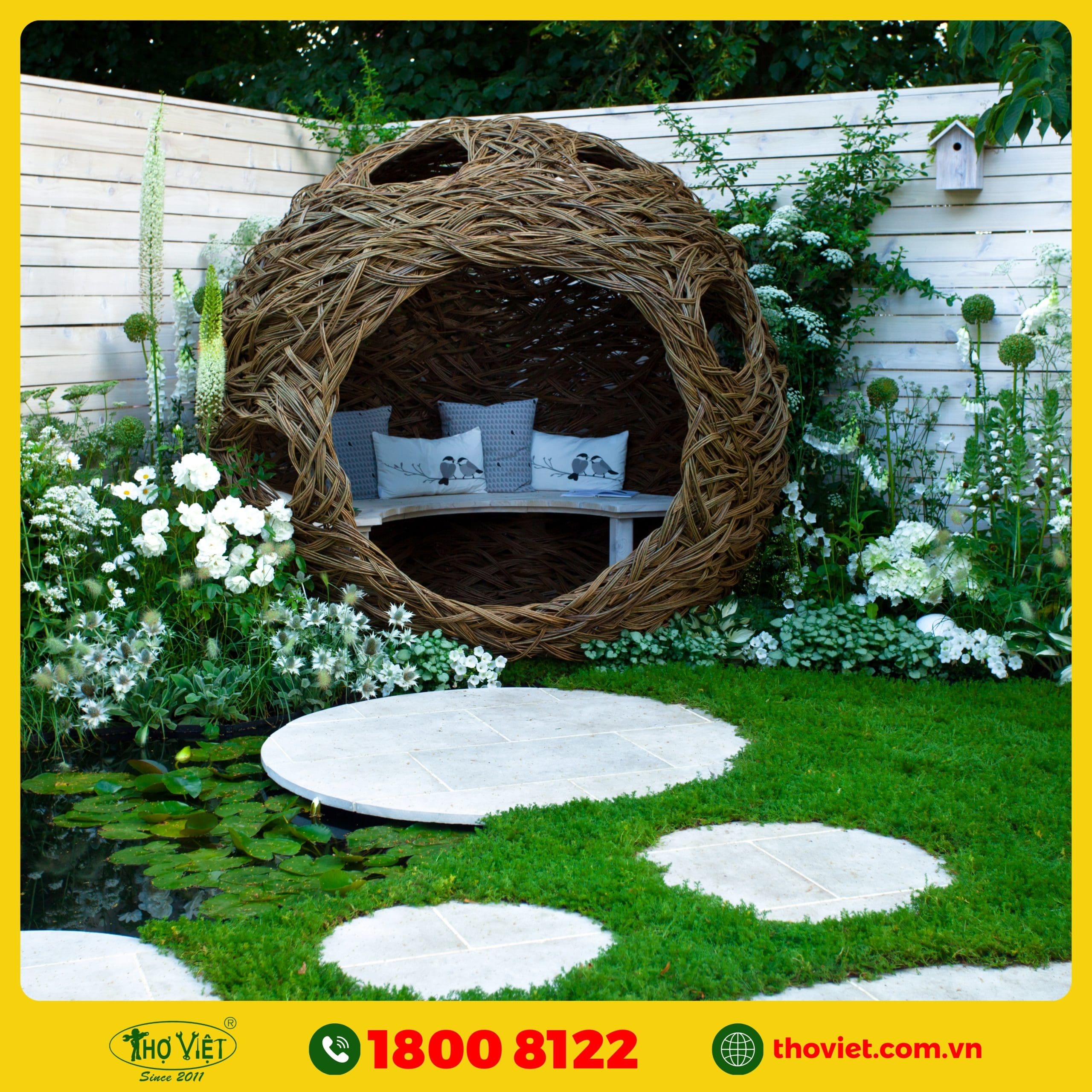 dịch vụ thi công tiểu cảnh sân vườn