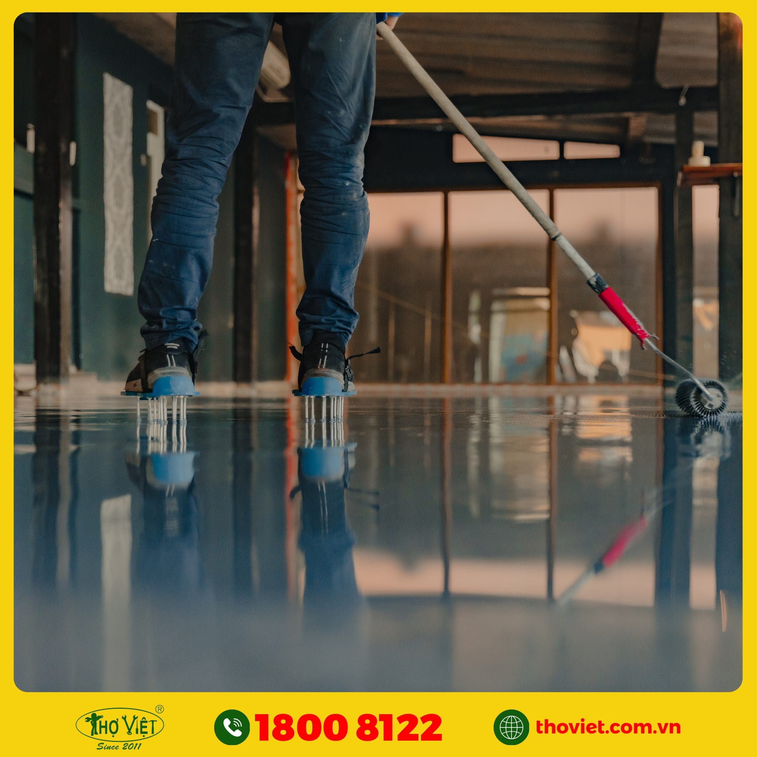 dịch vụ vệ sinh sàn Epoxy