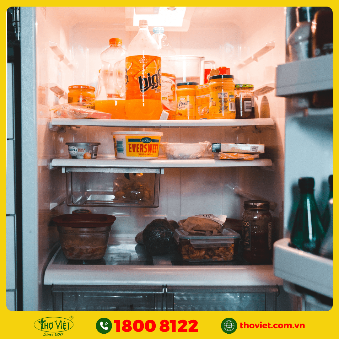 Quá nhiều thực phẩm trong tủ

