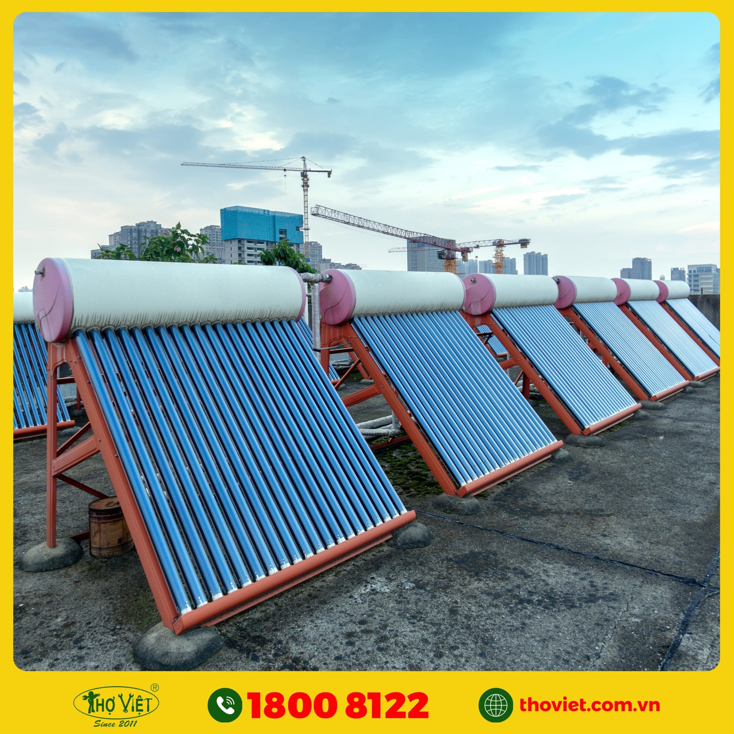 nên chọn Thợ Việt lắp đặt máy nước nóng năng lượng mặt trời