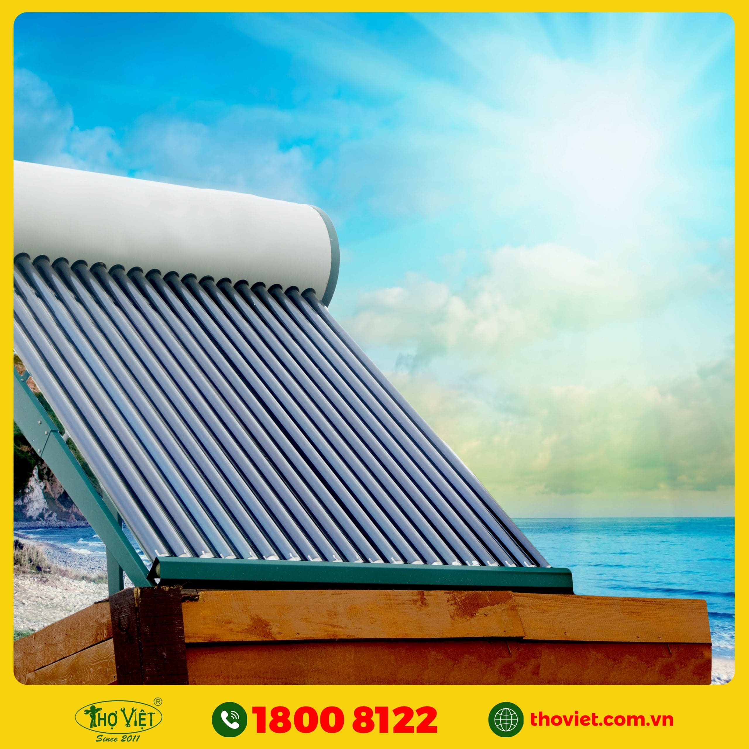 nên chọn Thợ Việt lắp đặt máy nước nóng năng lượng mặt trời
