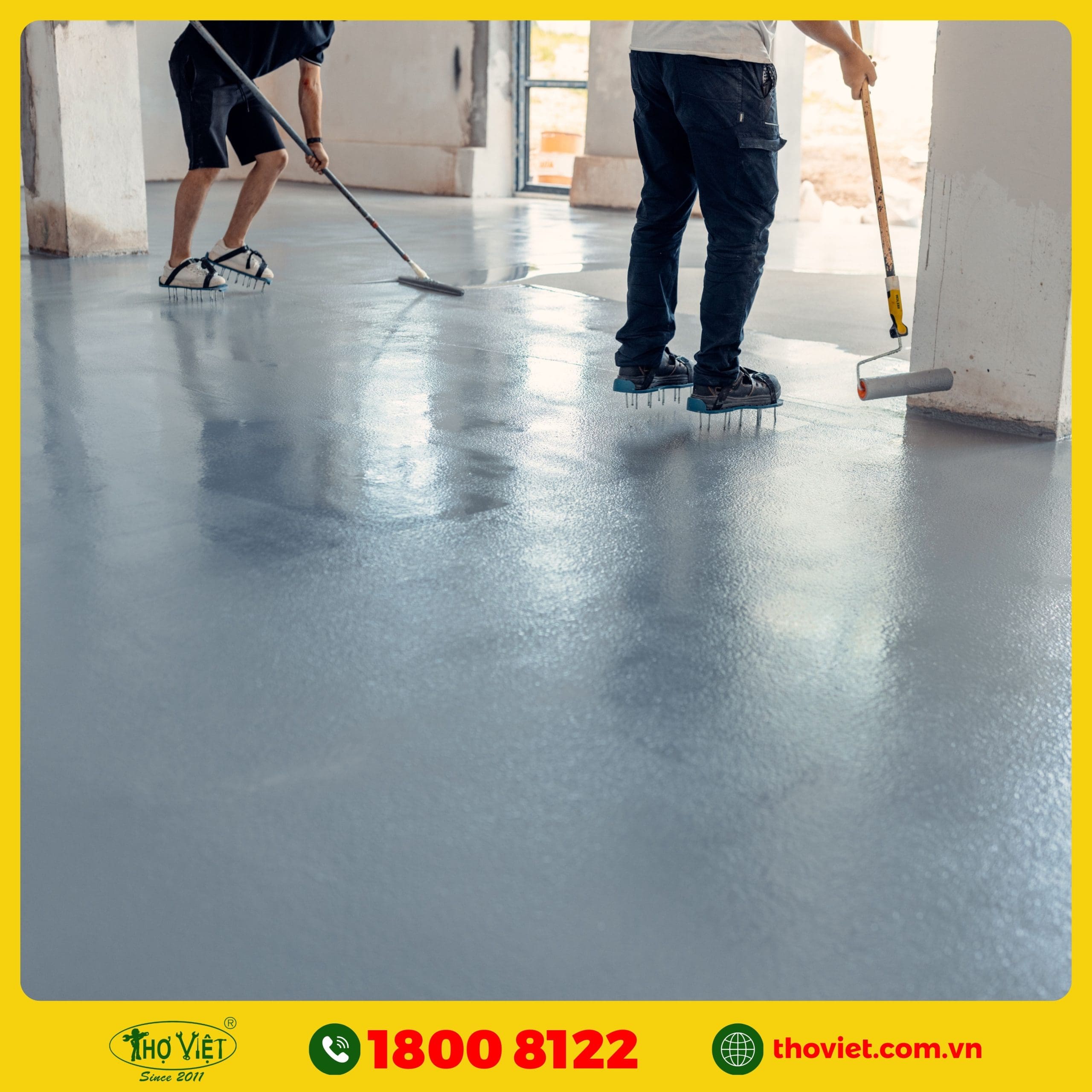 nên chọn Thợ Việt thi công sơn sàn Epoxy