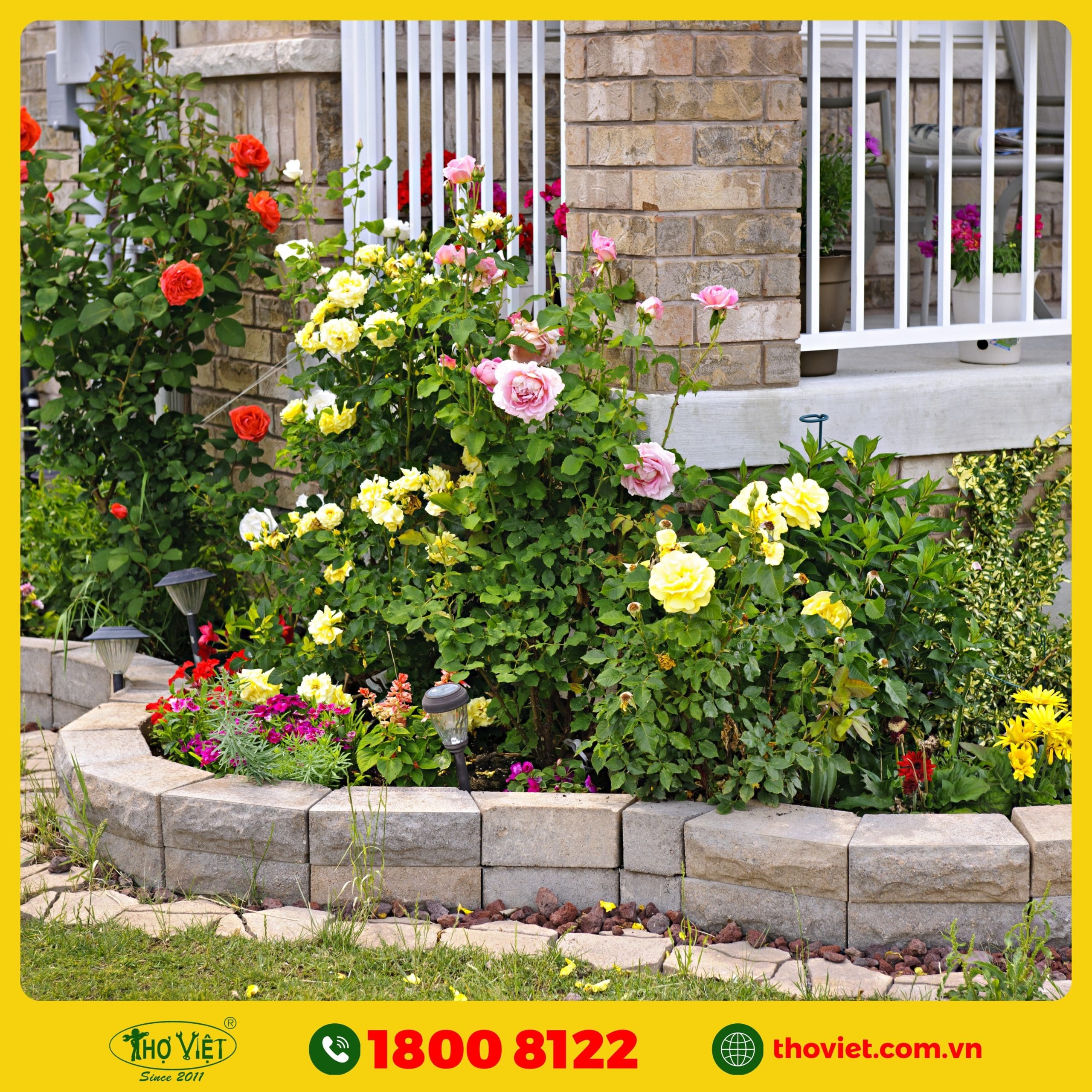 chọn Thợ Việt thi công tiểu cảnh sân vườn