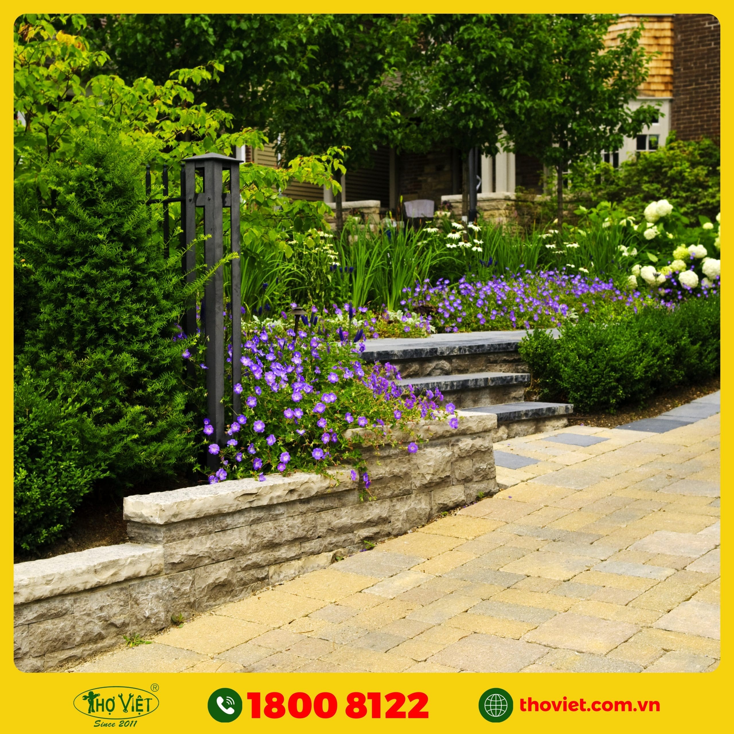 nên chọn Thợ Việt thi công tiểu cảnh sân vườn