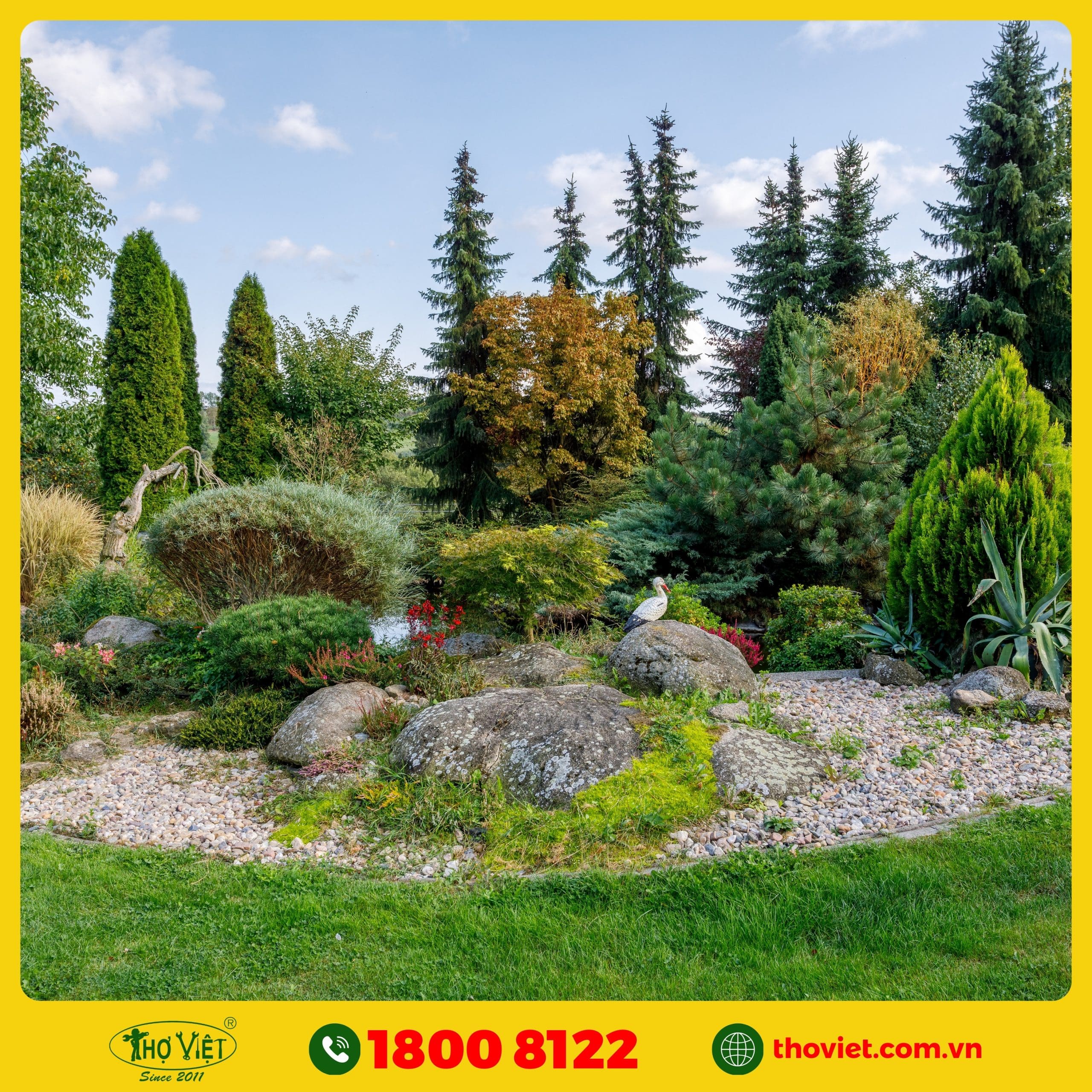 nên chọn Thợ Việt thi công tiểu cảnh sân vườn