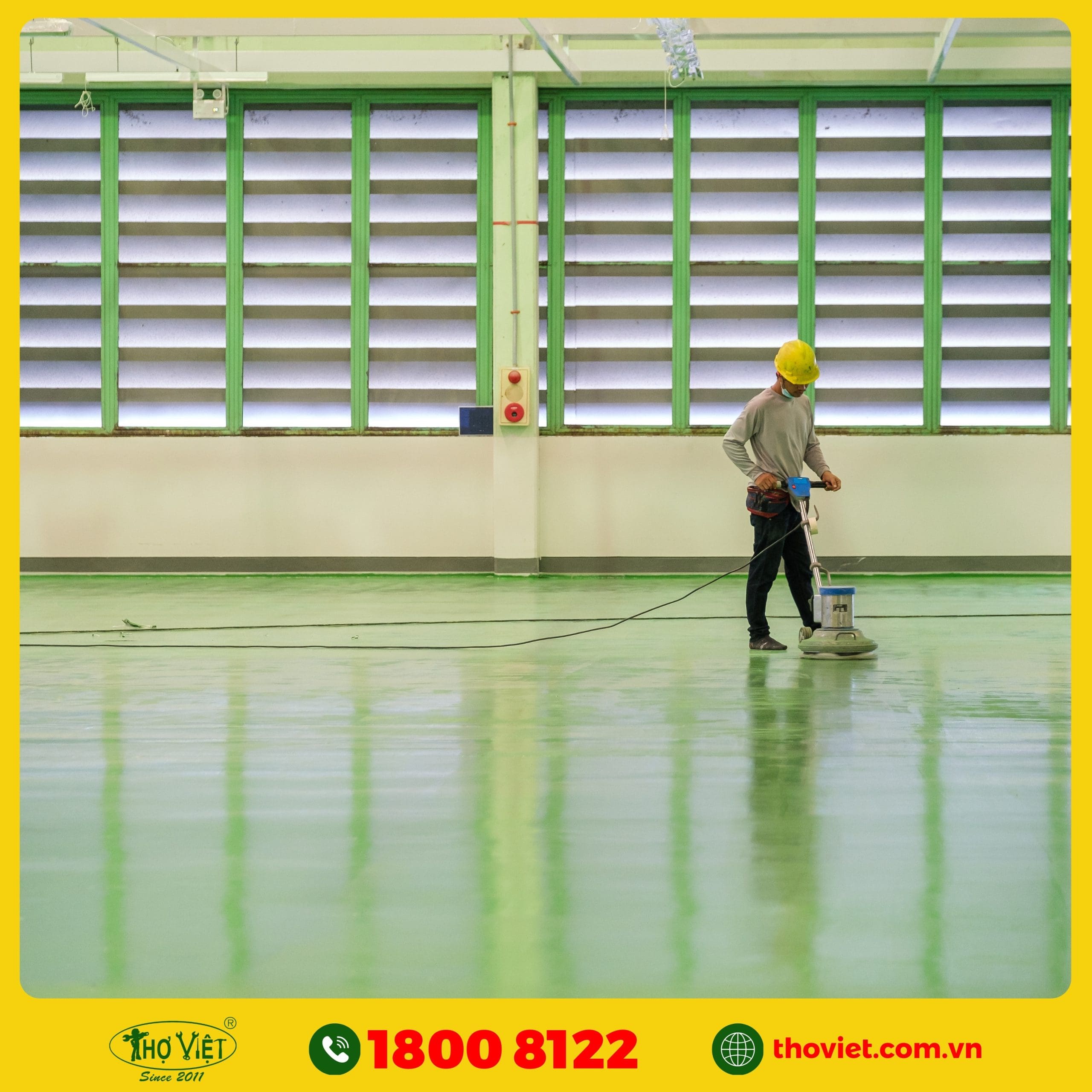 nên chọn Thợ Việt vệ sinh sàn Epoxy