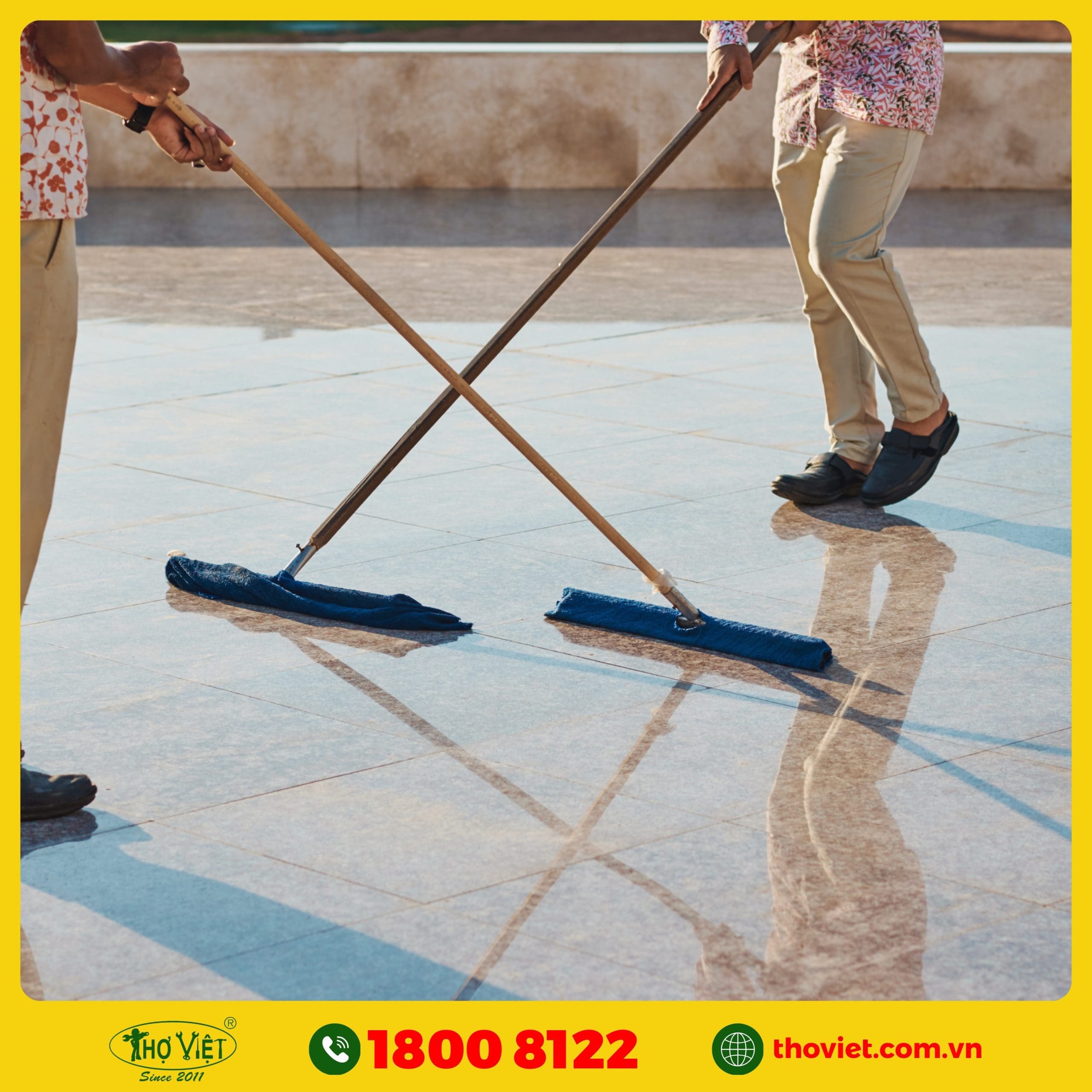 nên chọn Thợ Việt vệ sinh sàn Epoxy