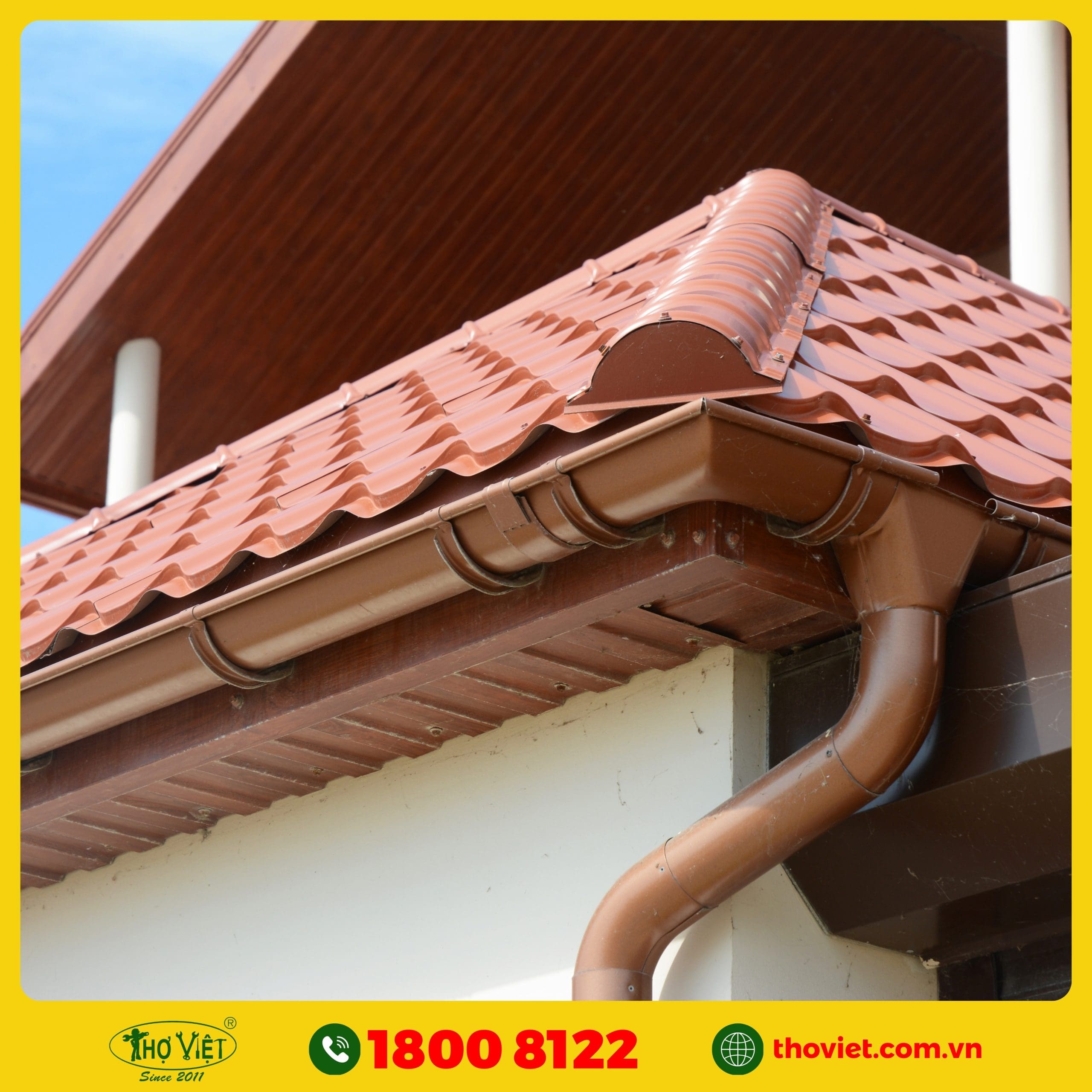 nên chọn Thợ việt thi công máng xối