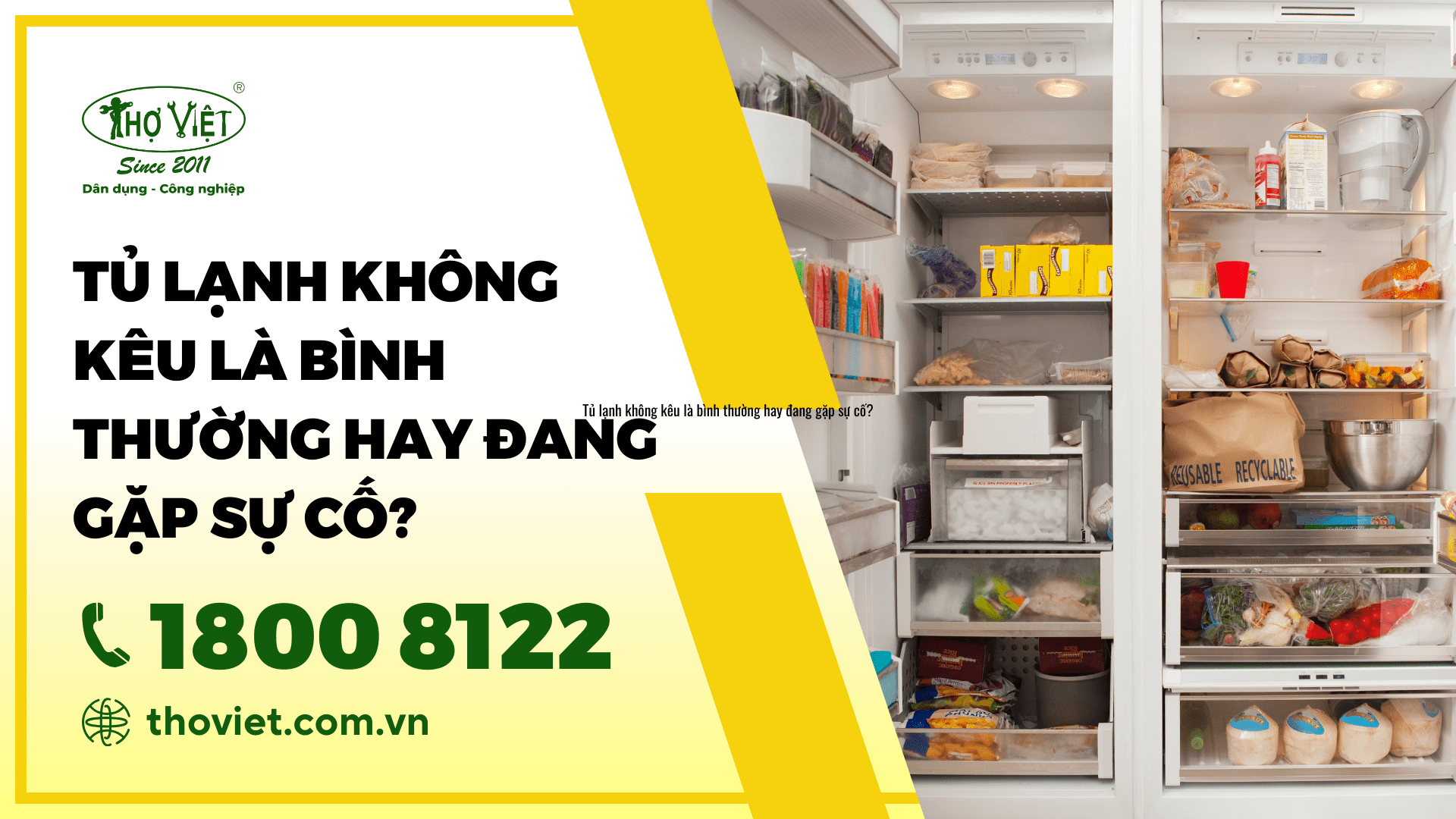 tủ lạnh không kêu