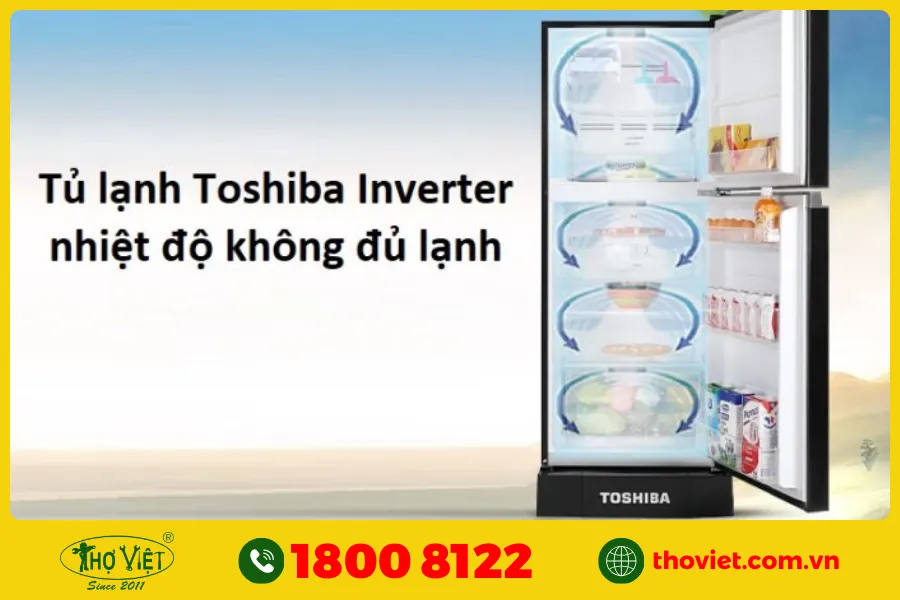 Tủ lạnh Toshiba Inverter nhiệt độ không đủ lạnh