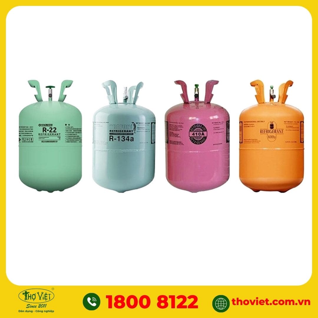 Các loại ga bơm gas tủ lạnh