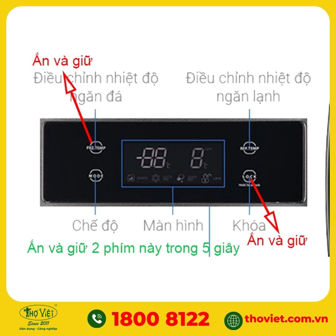 Cách kiểm tra bộ làm đá tủ lạnh Toshiba Side by Side