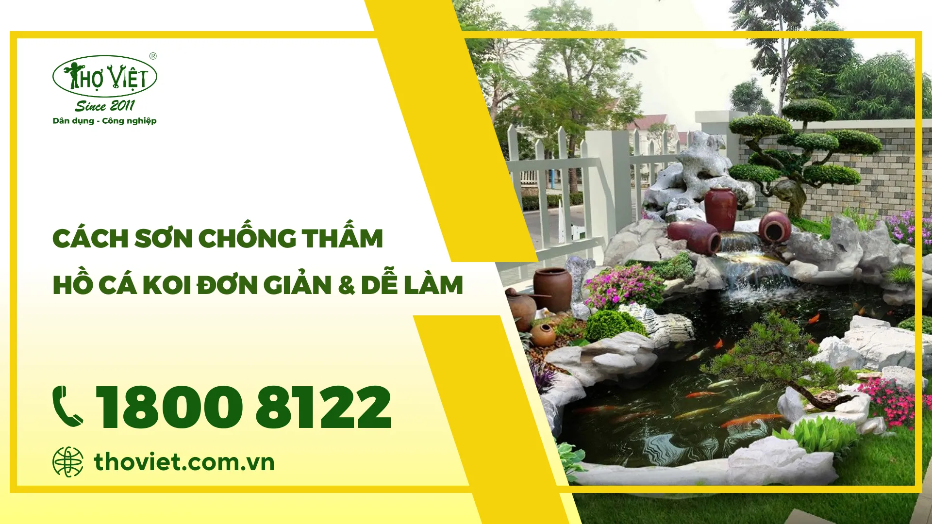 [Bật mí] Cách sơn chống thấm hồ cá koi hiệu quả
