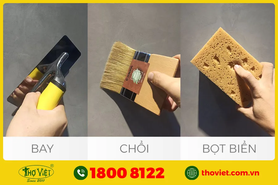 Bước 1: Chuẩn bị dụng cụ trước khi thi công