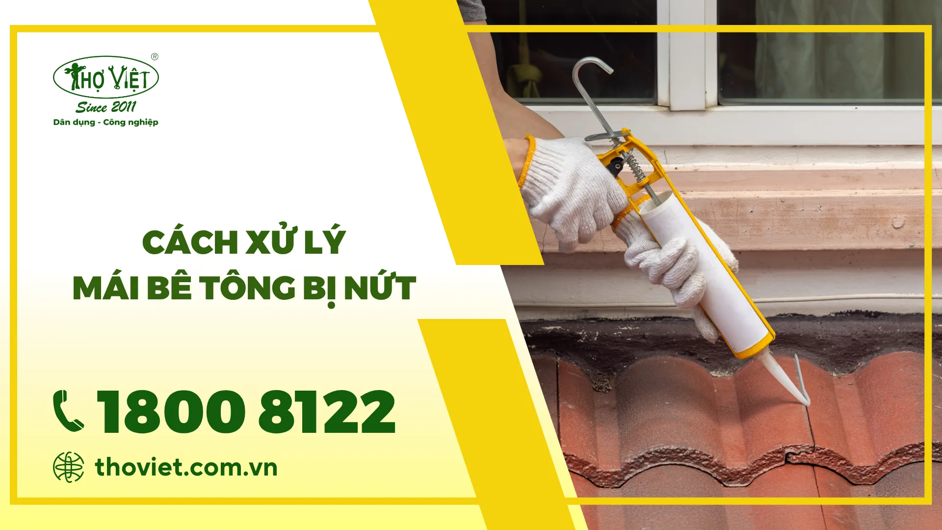 Cách xử lý mái bê tông bị nứt tiết kiệm 30% chi phí