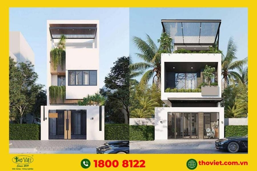 Cải tạo nhà 1 trệt 1 lầu có sân thượng