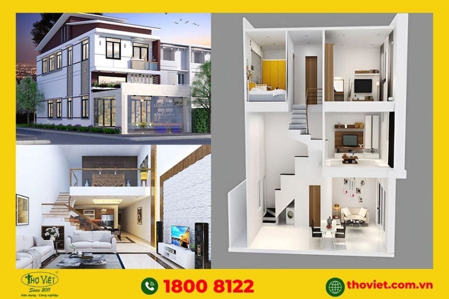 Cải tạo nhà 2 tầng thêm gác lửng