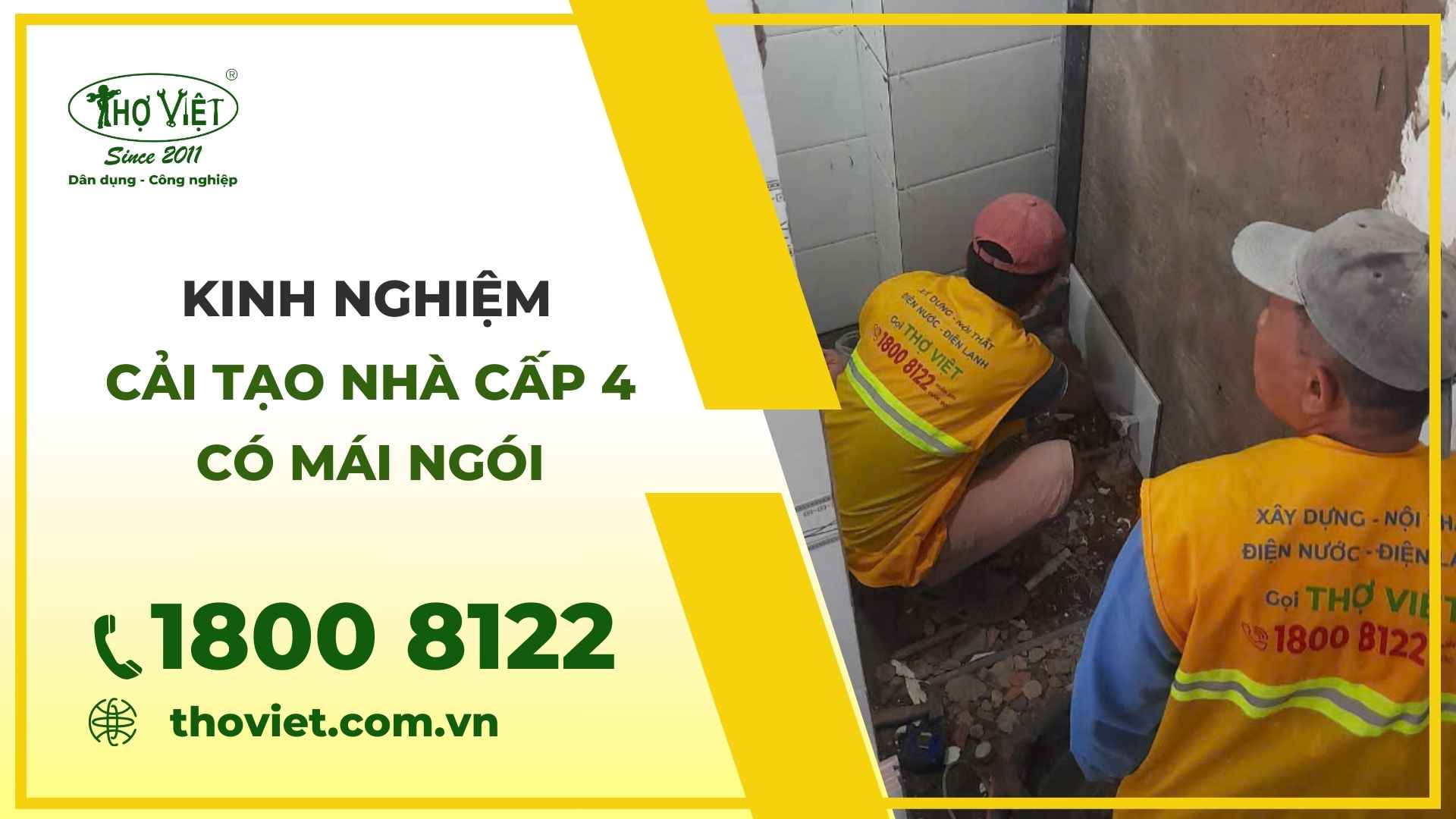 Cải tạo nhà cấp 4 có mái ngói