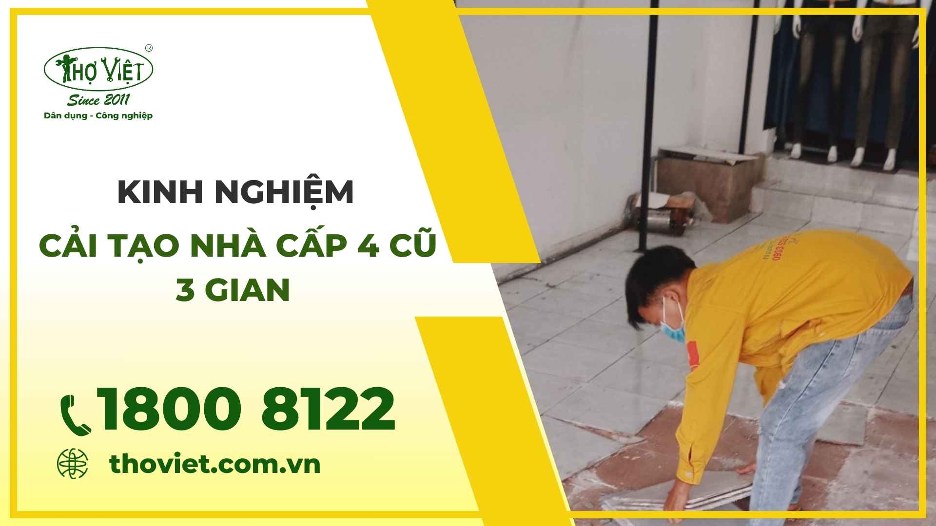 Cải tạo nhà cấp 4 cũ 3 gian