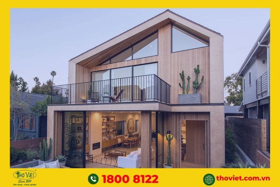 Thiết kế nhà gỗ hiện đại