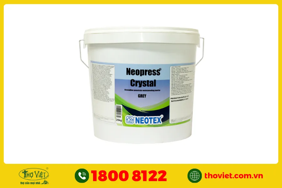 Chống thấm chân tường bằng xi măng tinh thể thẩm thấu (Crystalline)
