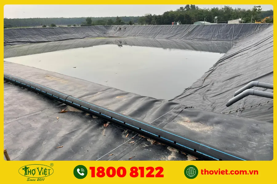 Dán lót bằng bạt chống thấm HDPE
