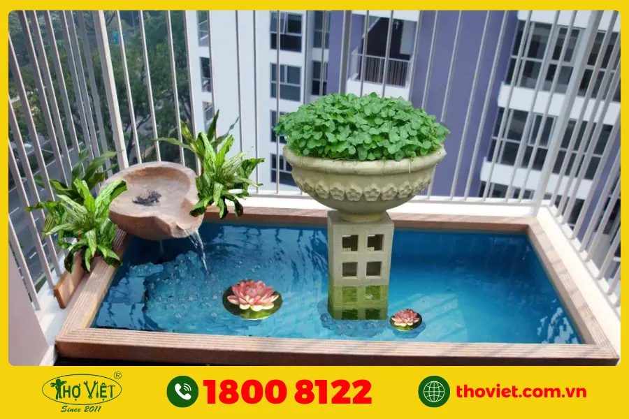 Lợi ích khi chống thấm cho hồ cá trên sân thượng