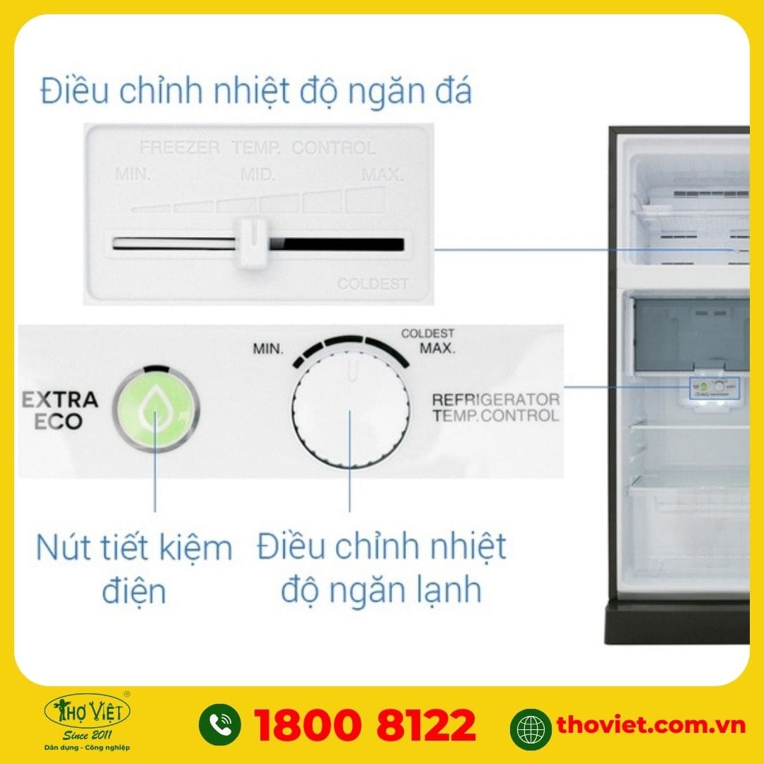 Nút điều chỉnh nhiệt độ không đúng