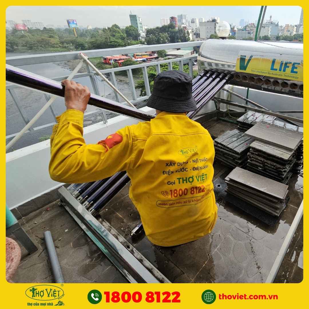 Lắp đặt máy nước nóng năng lượng mặt trời tại quận 7