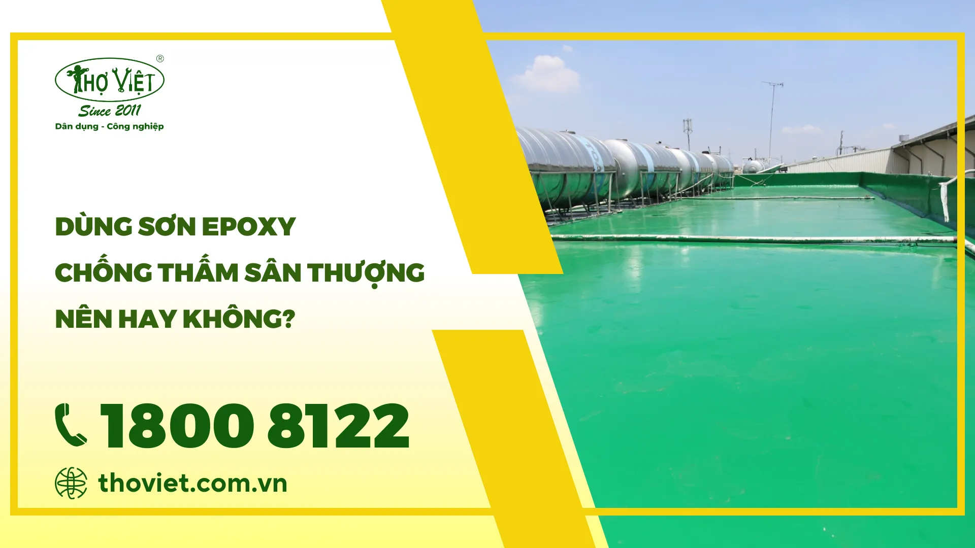 Dùng sơn Epoxy chống thấm sân thượng nên hay không?
