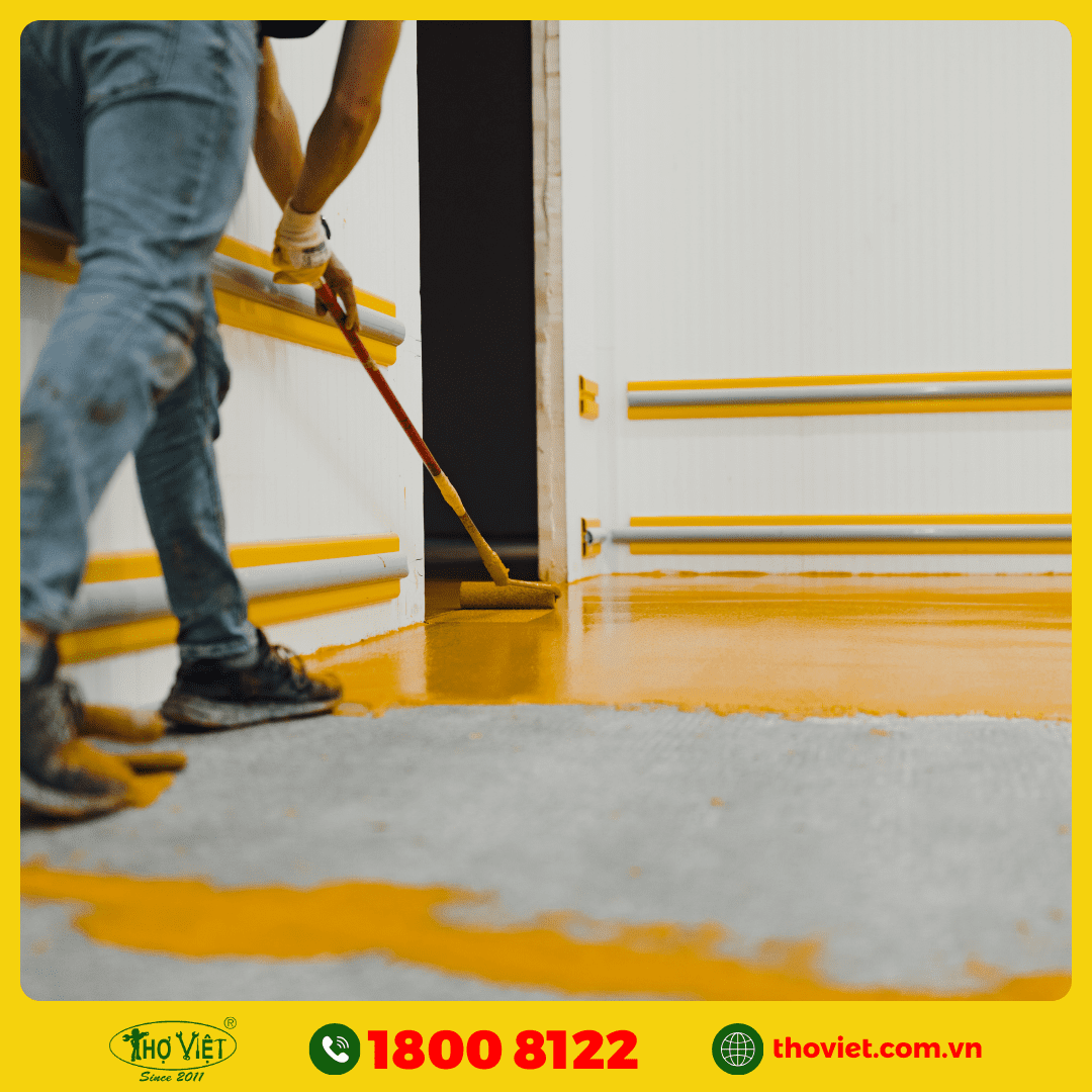 hạng mục thi công sơn sàn Epoxy