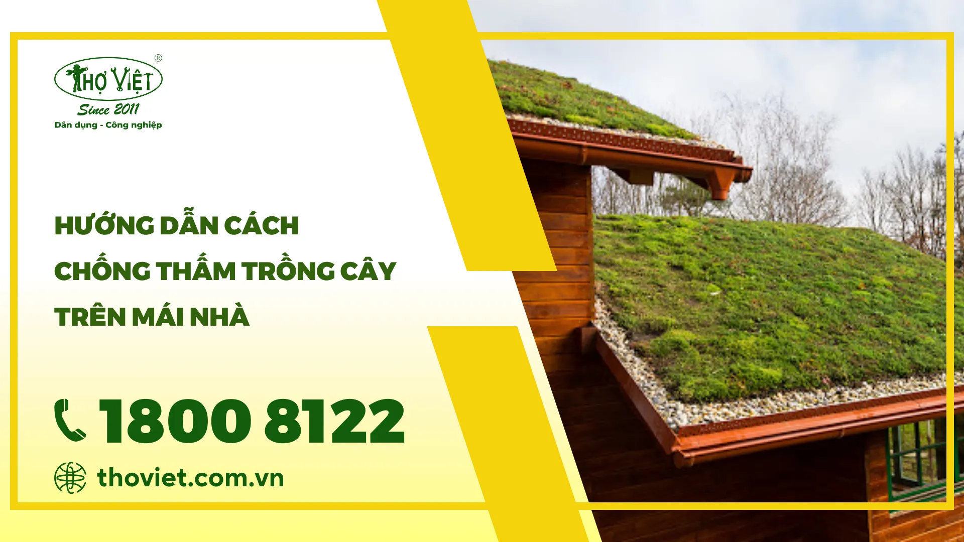 Hướng dẫn cách chống thấm trồng cây trên mái nhà