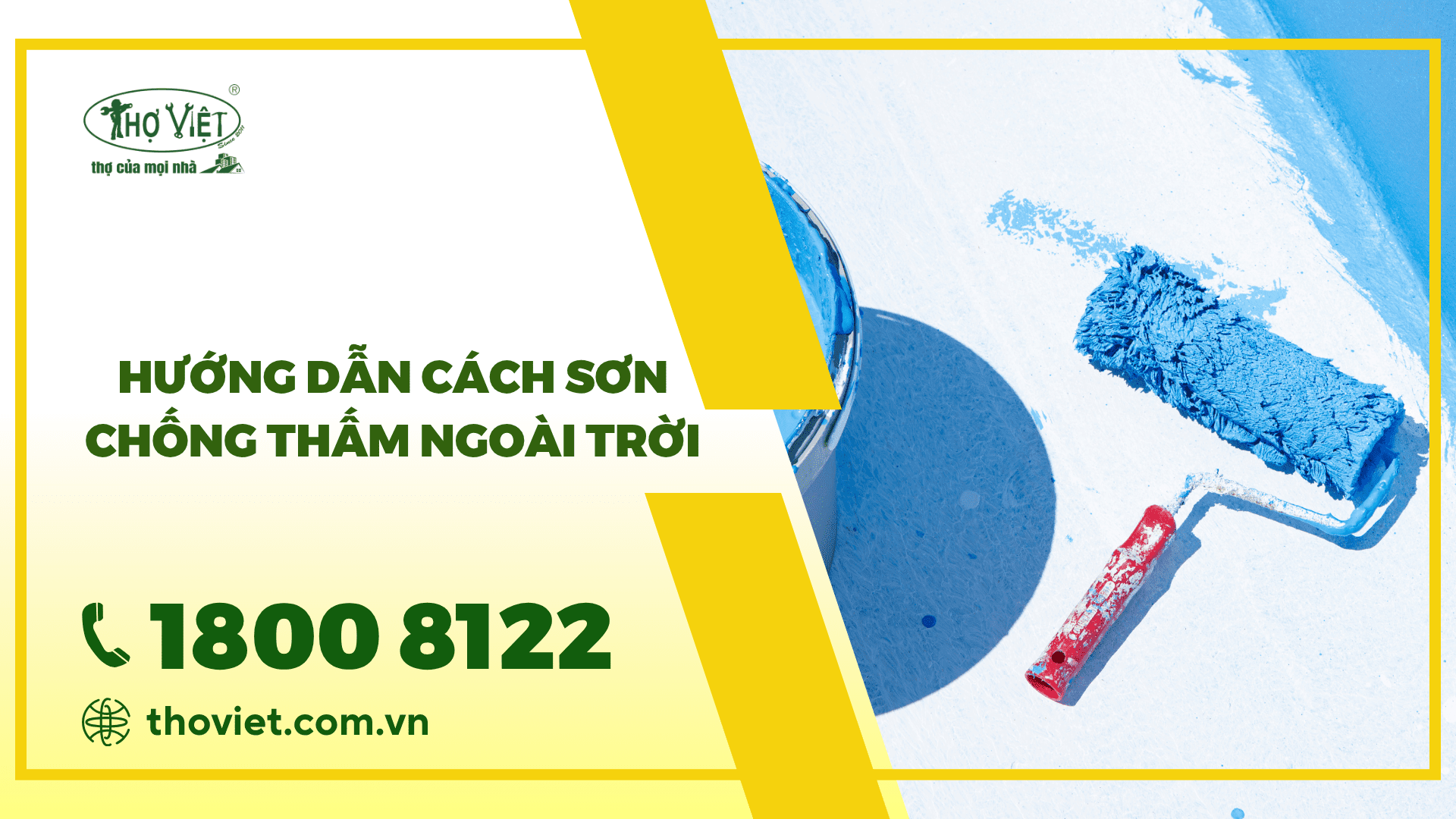 Hướng dẫn cách sơn chống thấm ngoài trời