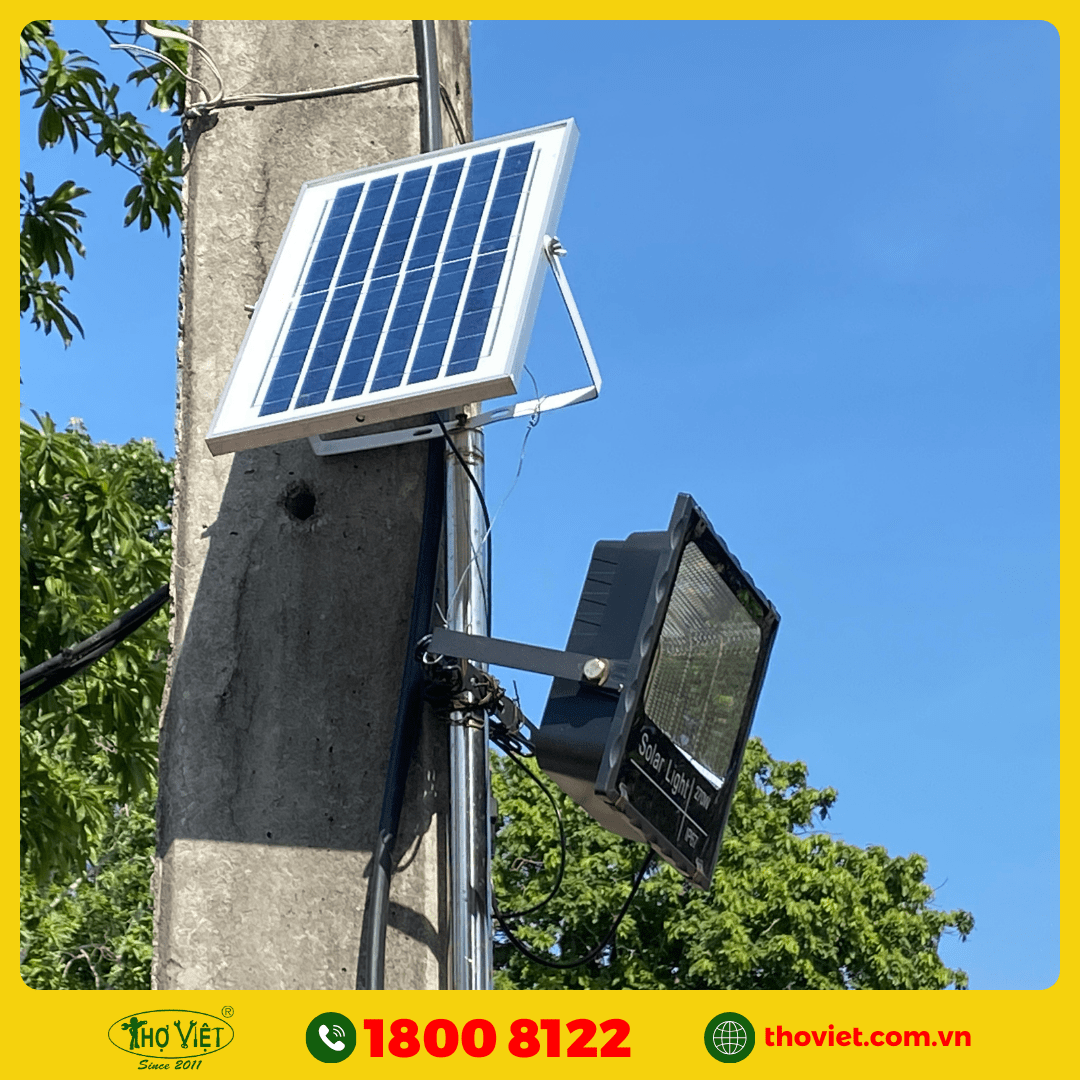 lắp đèn năng lượng mặt trời