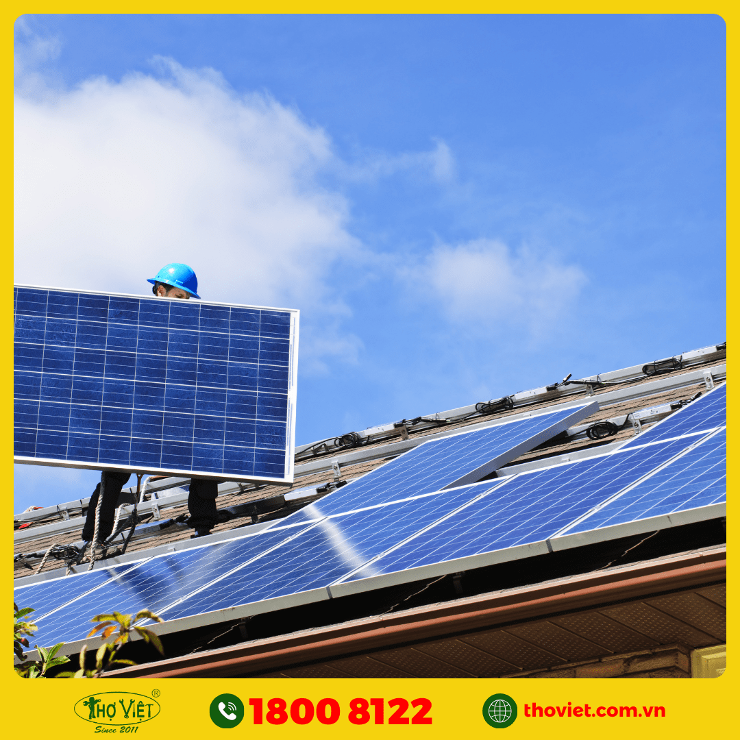 lắp đèn năng lượng mặt trời